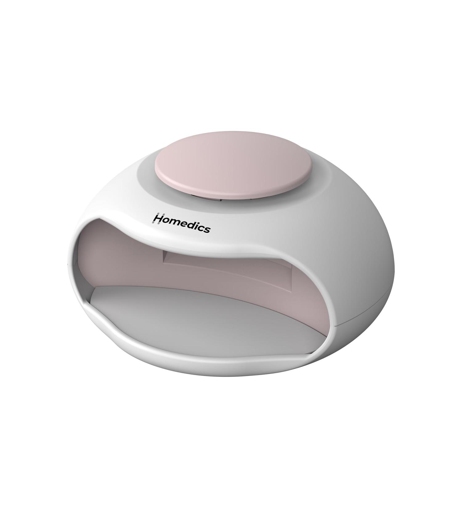 Homedics 2-in-1 Nail Polish Dryer UV Nail Lamp with Fan Sleek Finish in Minutes for Manicure and Pedicure Curing Lamp for Gel Nails Suitable for Use with Regular Nail Polish Gel & Acrylic Nails - Buy Online on SooperMarket.com