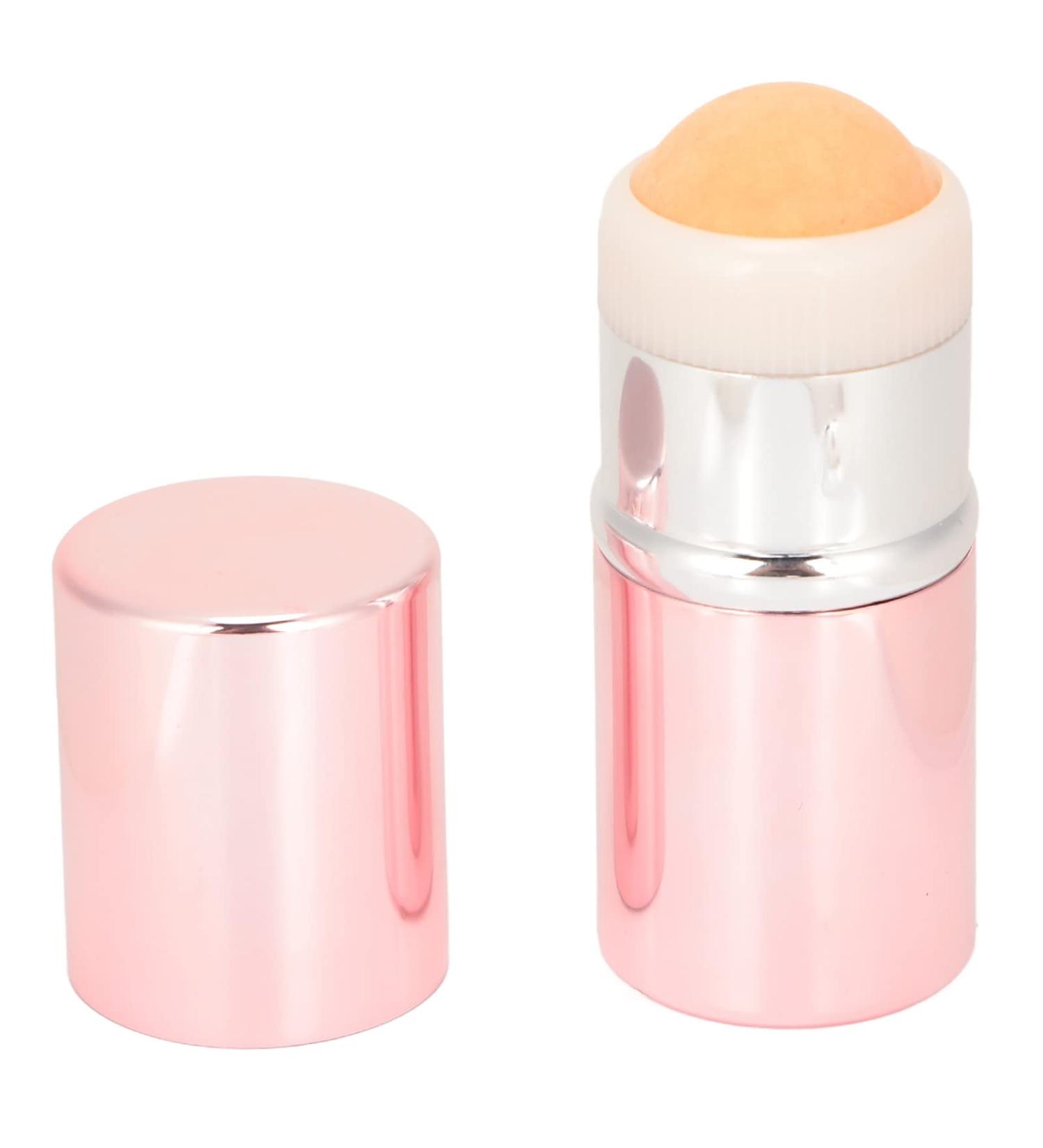Oil Absorbing Face Roller - Portable Volcanic Oil Control Roller in Pink Aluminum Alloy | International Shipping Available - Buy Online on SooperMarket.com