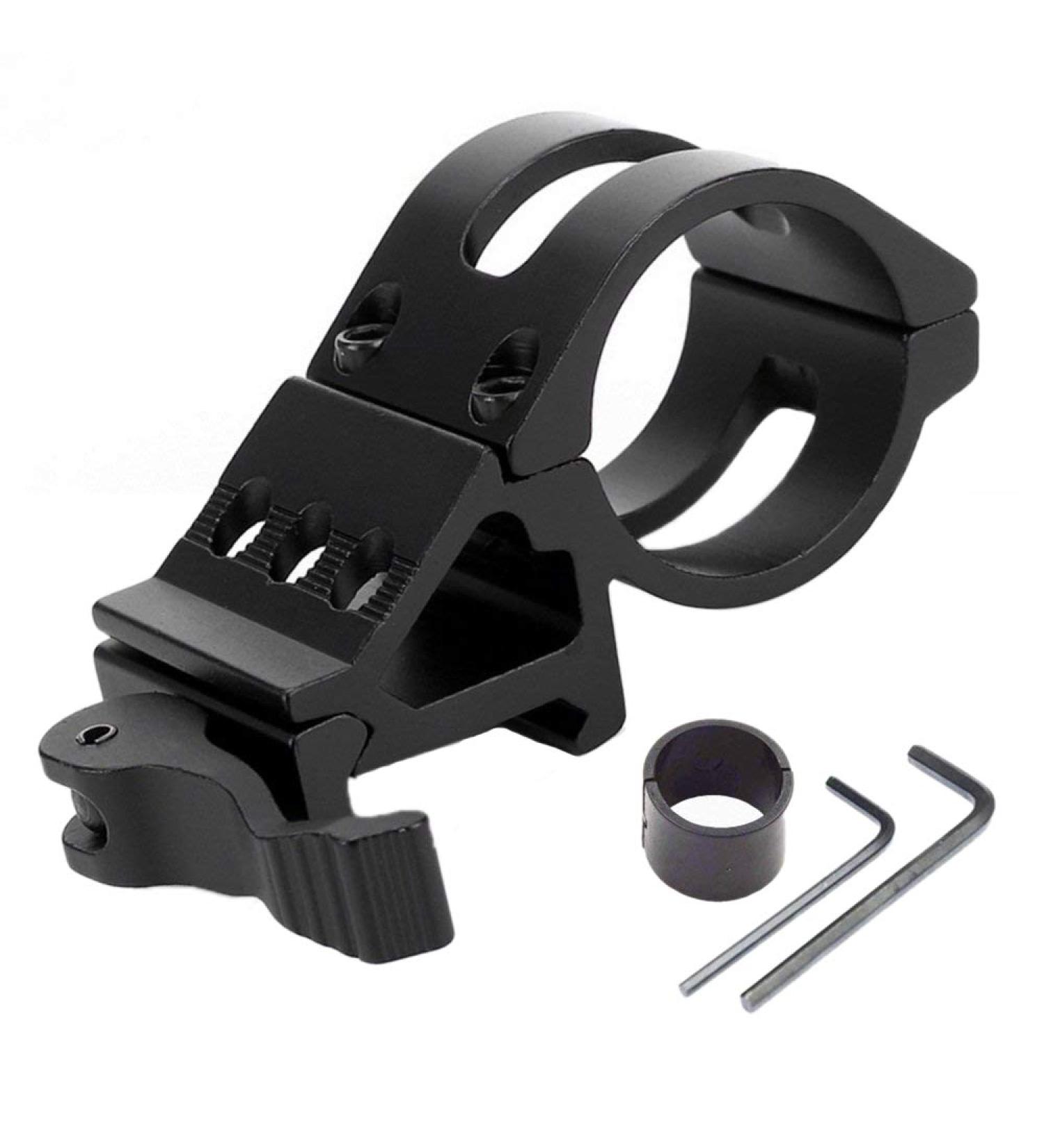 ALONEFIRE Offset Flashlight Mount for Picatinny Rail - Tactical LED Torch Holder for Sports and Outdoors - Buy Online on SooperMarket.com