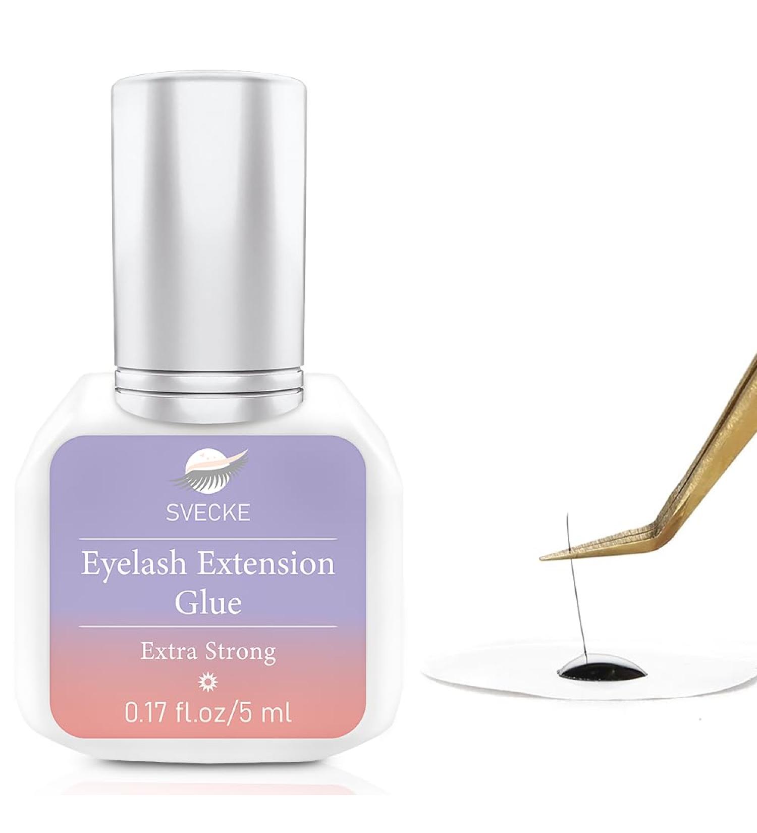 Eyelash Extension Glue 5ml - Fast Drying 0.5s Waterproof Professional Lash Glue - Extra Strong for Extensions - Buy Online on SooperMarket.com