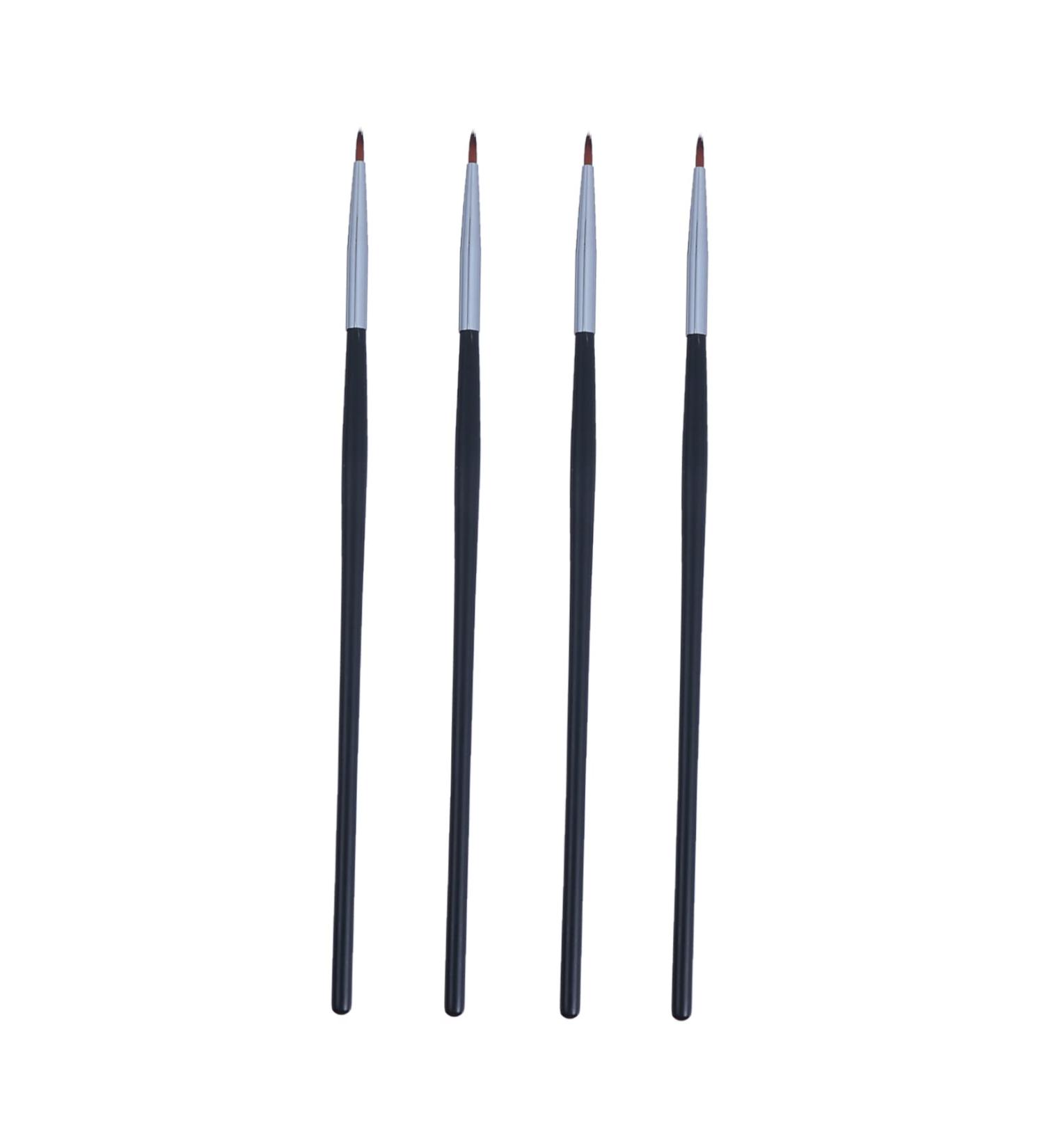 Healeved 4pcs Fine Eyeliner Brush Eyebrow Liner Brush Eyeshadow Cosmetic Eye Wand Lip Liner Fiber - Buy Online on SooperMarket.com