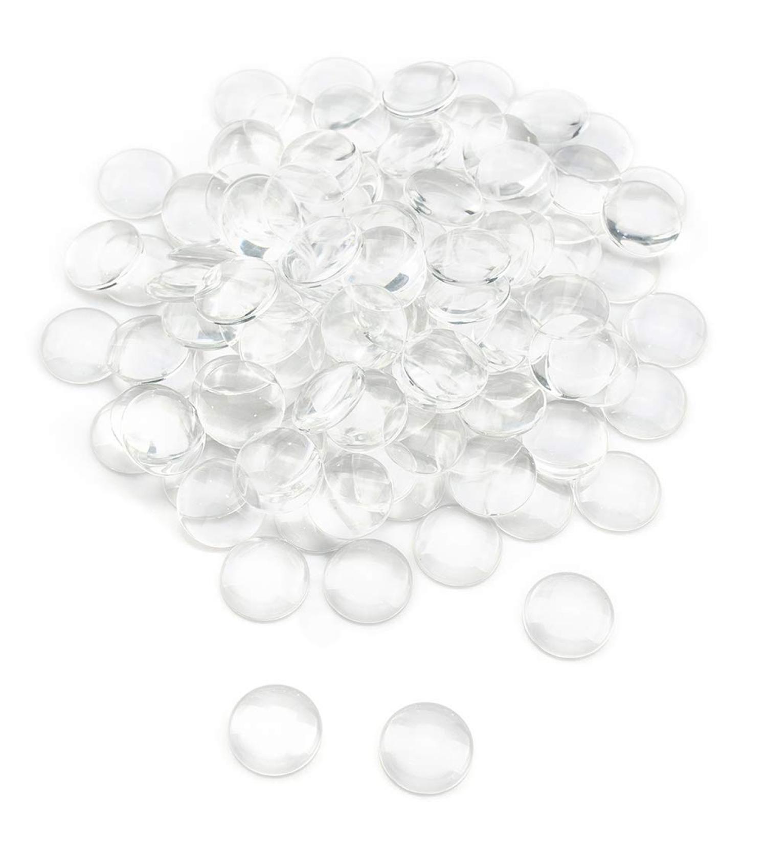 Foraineam 1 Inch Glass Dome Cabochons - 150 Pieces, Crystal Clear Round Cabochon for Jewelry Making and Photo Pendant Crafts - Buy Online on SooperMarket.com