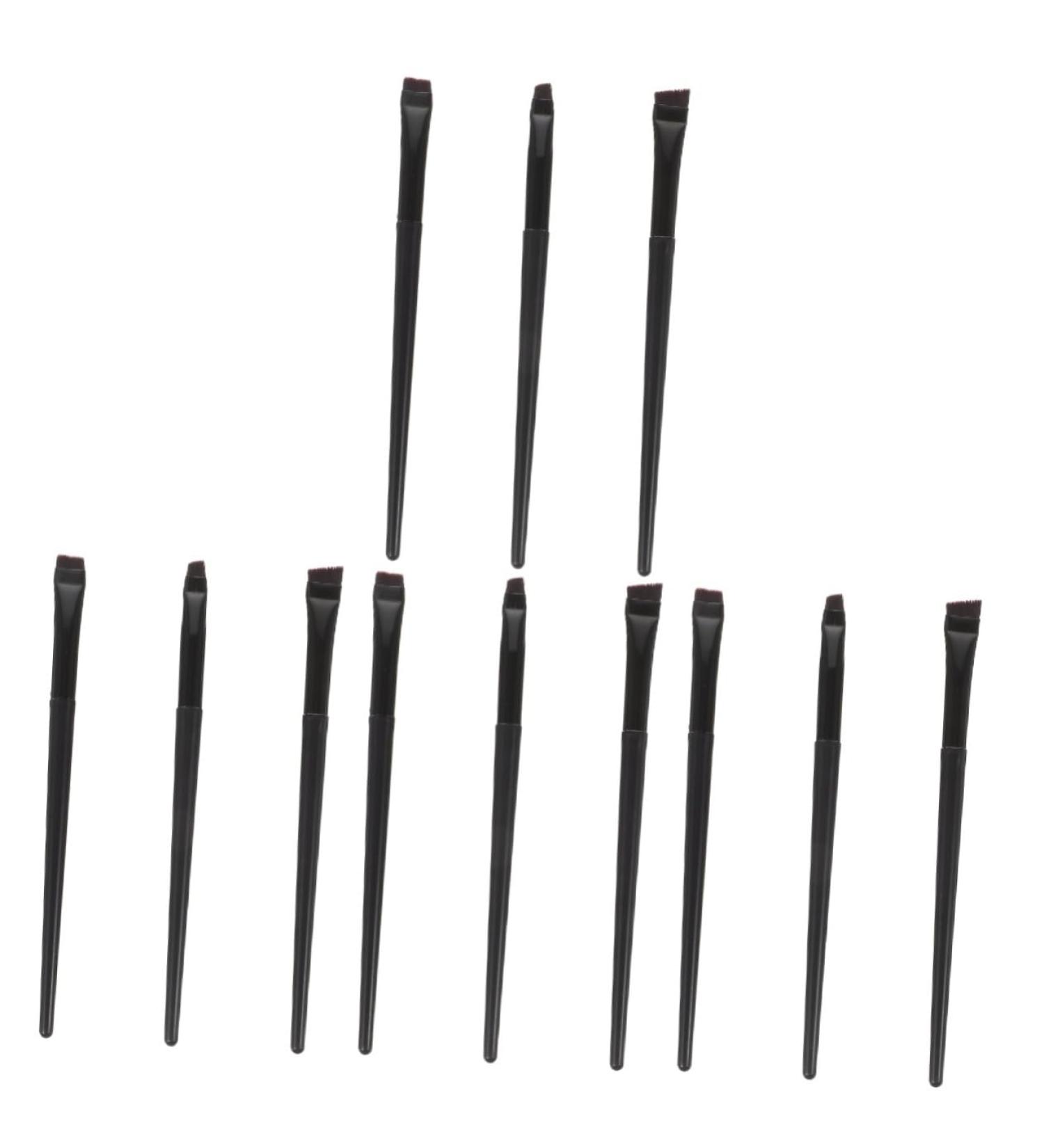 Baluue 12 Pcs Female Black Oblique Eyeliner Brush Ultra Thin Eyeliner Brush - Buy Online on SooperMarket.com
