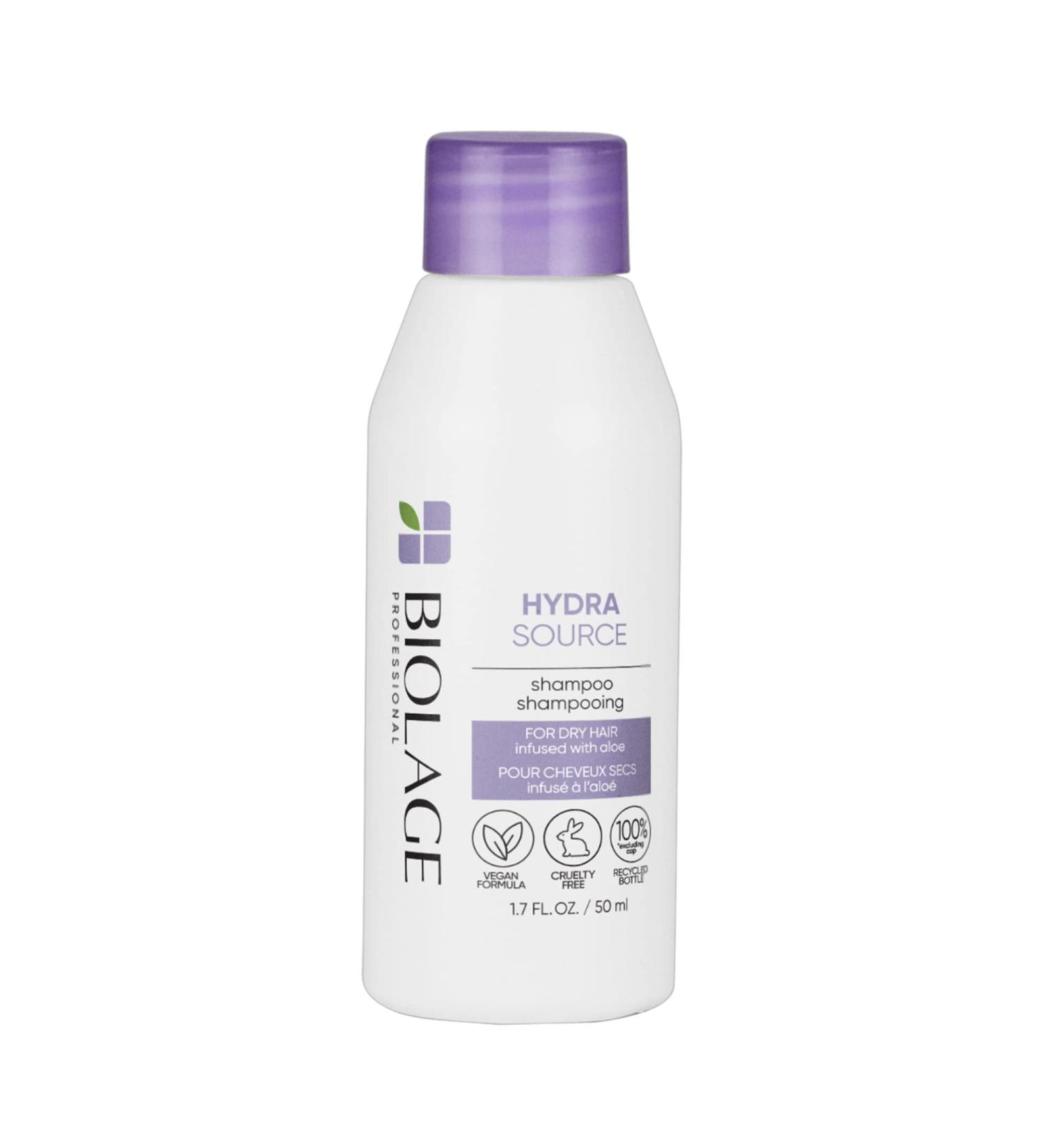BIOLAGE Hydra Source Shampoo - Hydrating & Moisturizing for Dry Hair | Paraben & Silicone-Free | Vegan - 1.7 Fl Oz (Pack of 1) - Buy Online on SooperMarket.com