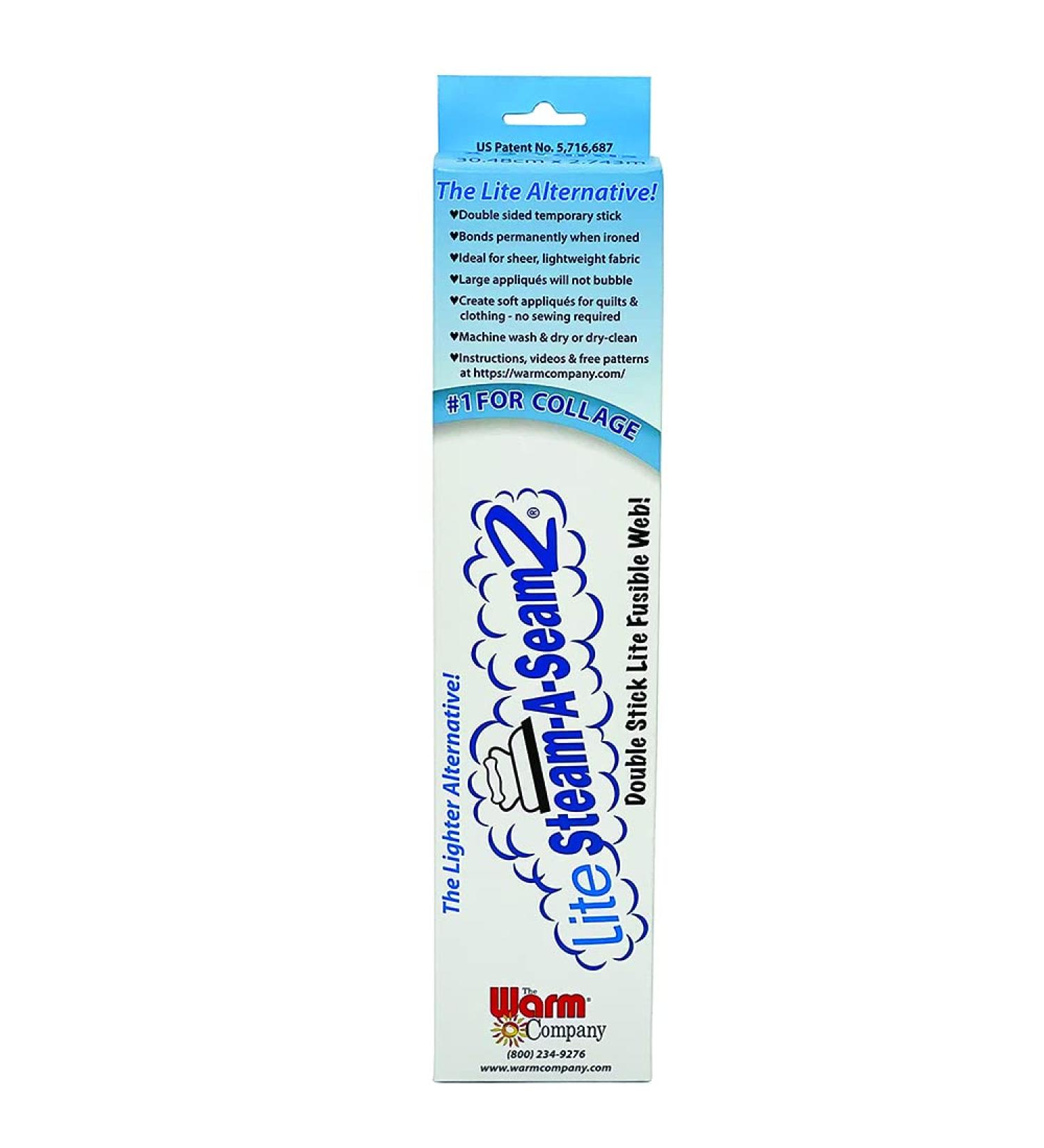 Lite Steam-A-Seam 2 Double Stick Fusible Web - 12x3 Yards | Easy Fusible Adhesive - Buy Online on SooperMarket.com