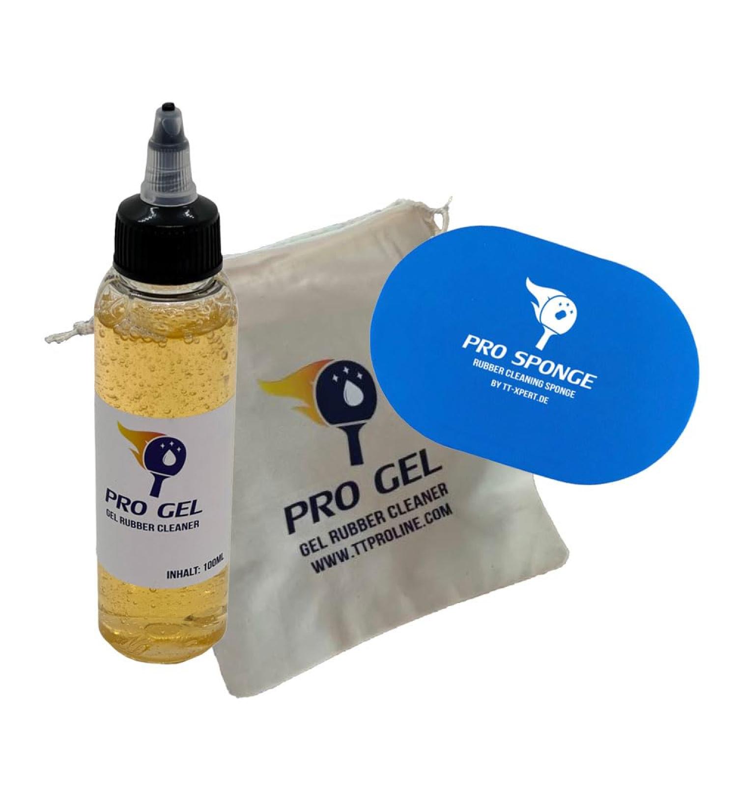 Pro Line Pro Gel - Deep Cleaning Table Tennis Cover Cleaner for Enhanced Grip | 100ml Cleaning Set with Sponge - Buy Online on SooperMarket.com