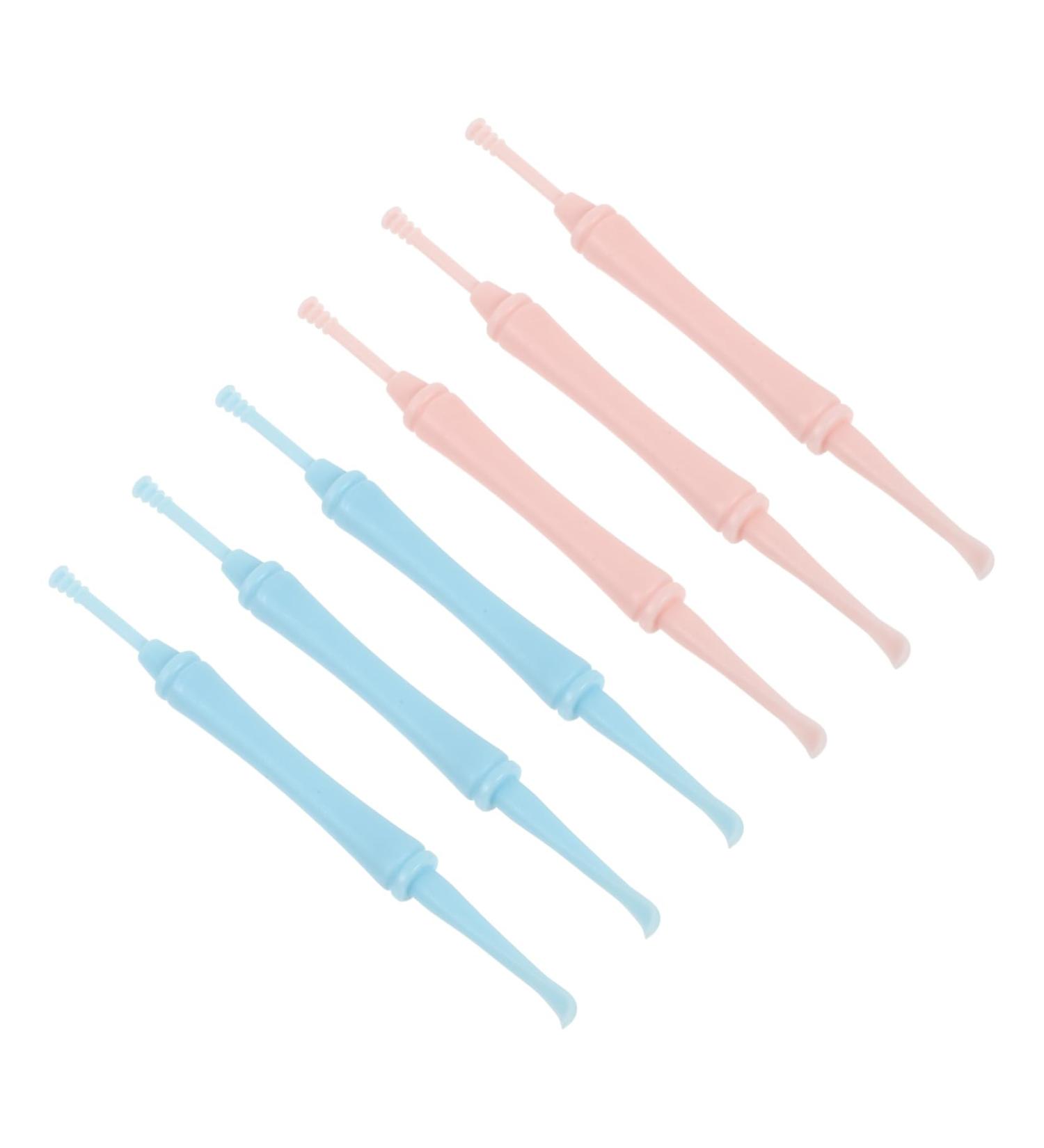 KALLORY 6 Pcs Double-Headed Spiral Ear Spoon Ear Cleaner Cleaning Supplies Set Household Cleaning Tools Ear Pick Spoon Limpiador De Oidos Earwax Curette Spoon Ear Wax Cleaners Care Ps Random Color 10x0.9x0.8cm - Buy Online on SooperMarket.com