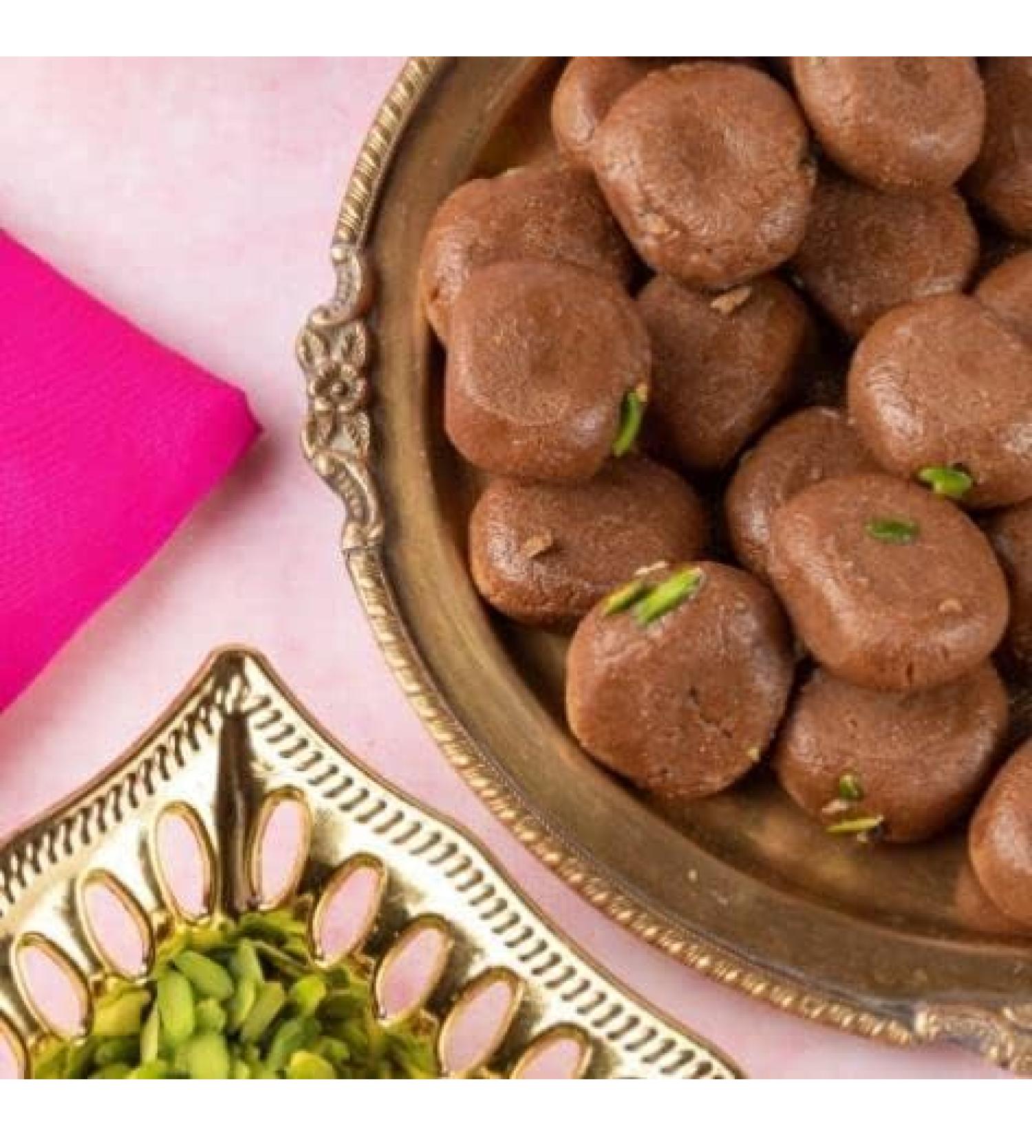 Rakhi Diwali Special (Brown Peda 400g) Gift Hamper for Brother Sister Delicious Indian Traditional Sweets Best Gift For All Occasions Tasty Treat For Family & Friends Sold By Kidzbuzz - Buy Online on SooperMarket.com