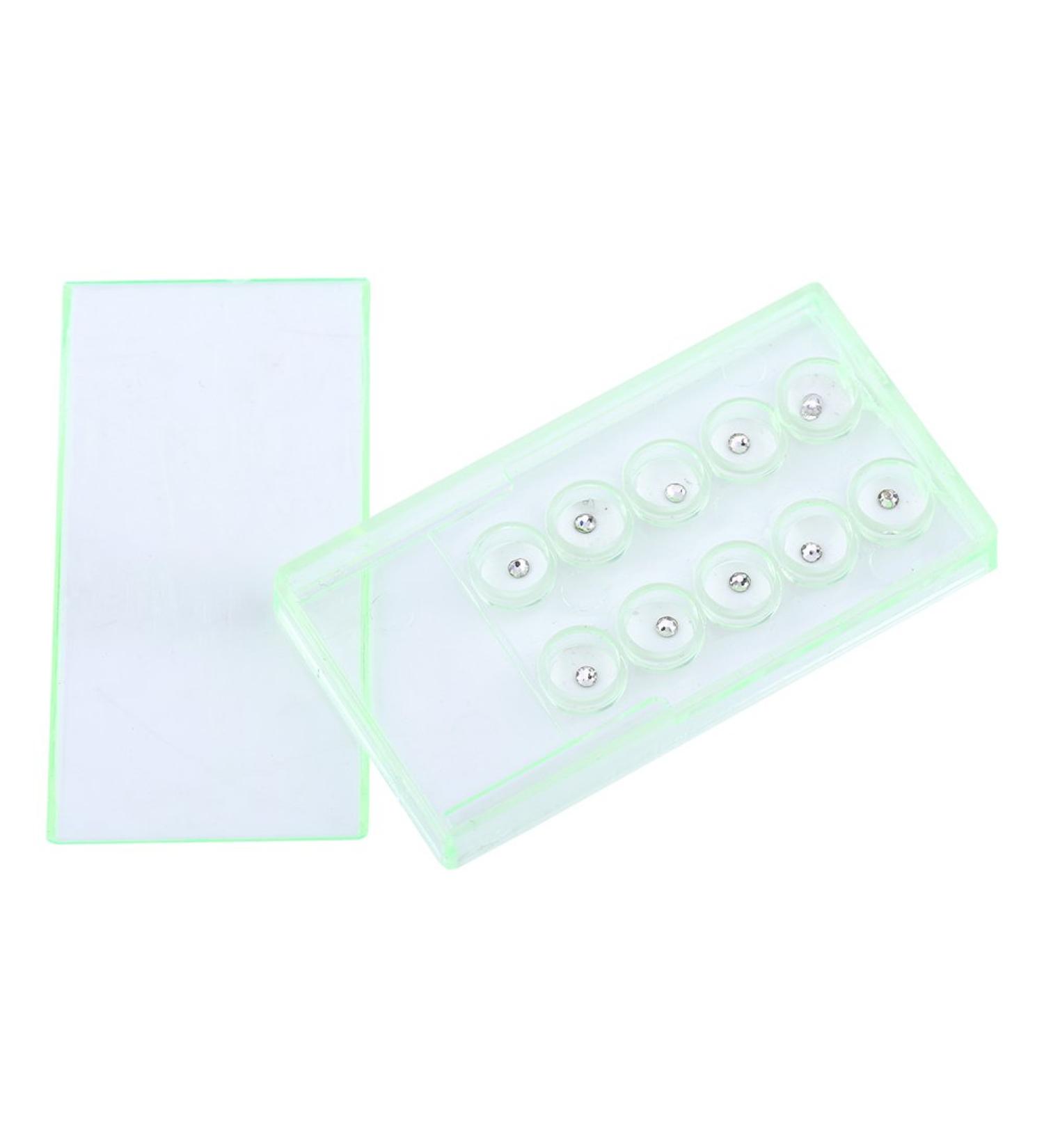 White Glittering Acrylic Tooth Crystal Ornaments - 2mm Diamond Jewelry Kit for Home Manicure & Nails Decor - Buy Online on SooperMarket.com