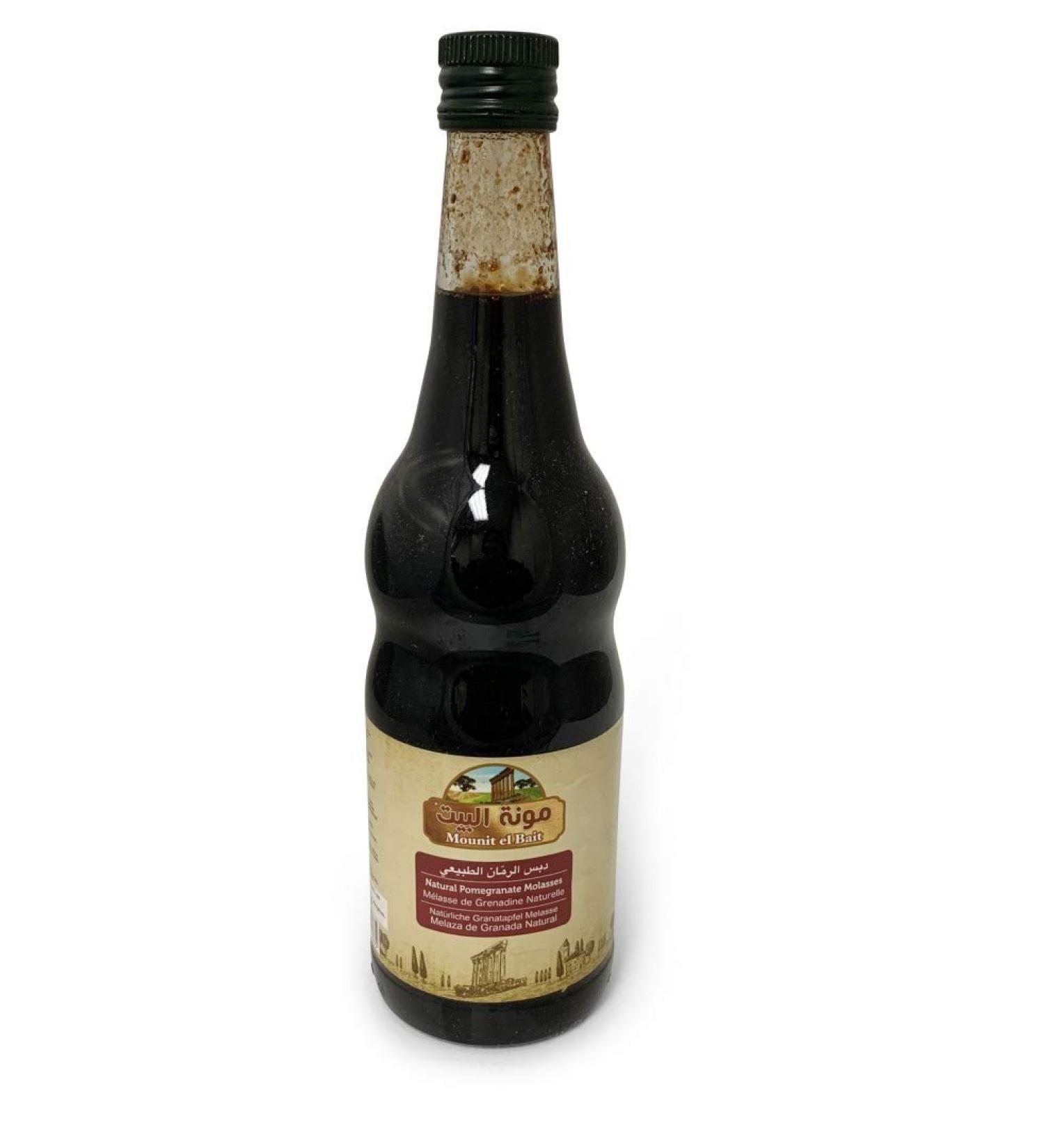 Mounit el Bait Natural Pomegranate Molasses 750ml Glass Bottle | Natural and Authentic Lebanese Popular ingredient for Middle Eastern Cuisine Product | Made in Lebanon - Buy Online on SooperMarket.com