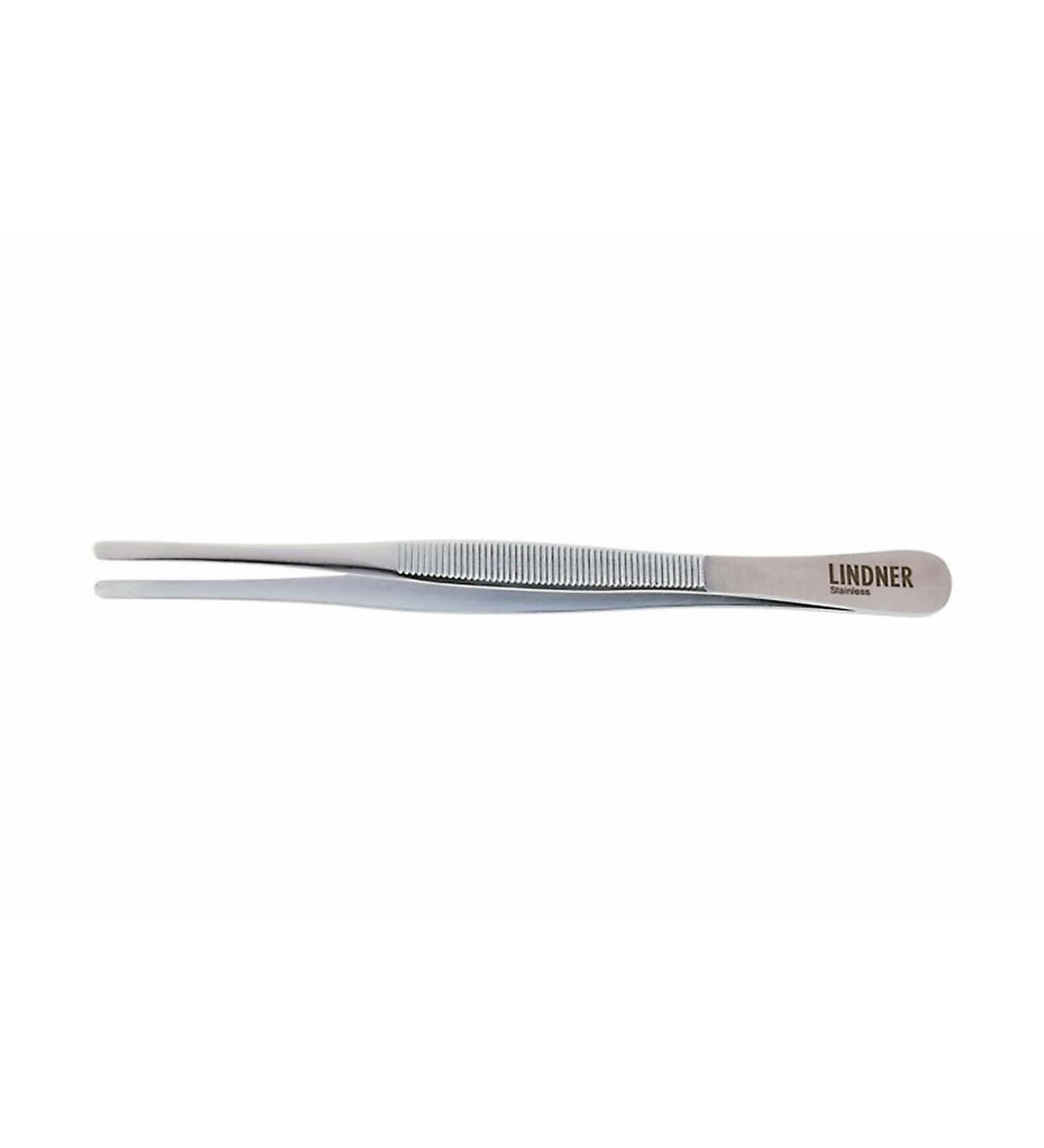 LINDNER The original stainless steel tweezers 115 mm with straight tips