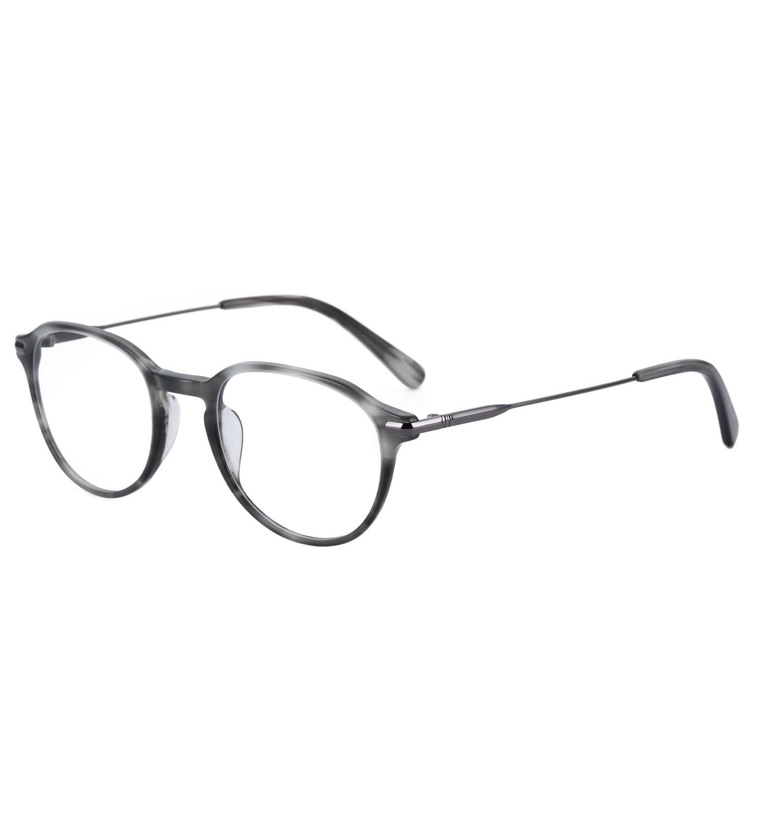 ZENOTTIC Vintage Round Glasses Frame - Retro Clear Lens Nerd Glasses for Women & Men | Stylish C12 Gray Eyewear - International Shipping Available - Buy Online on SooperMarket.com