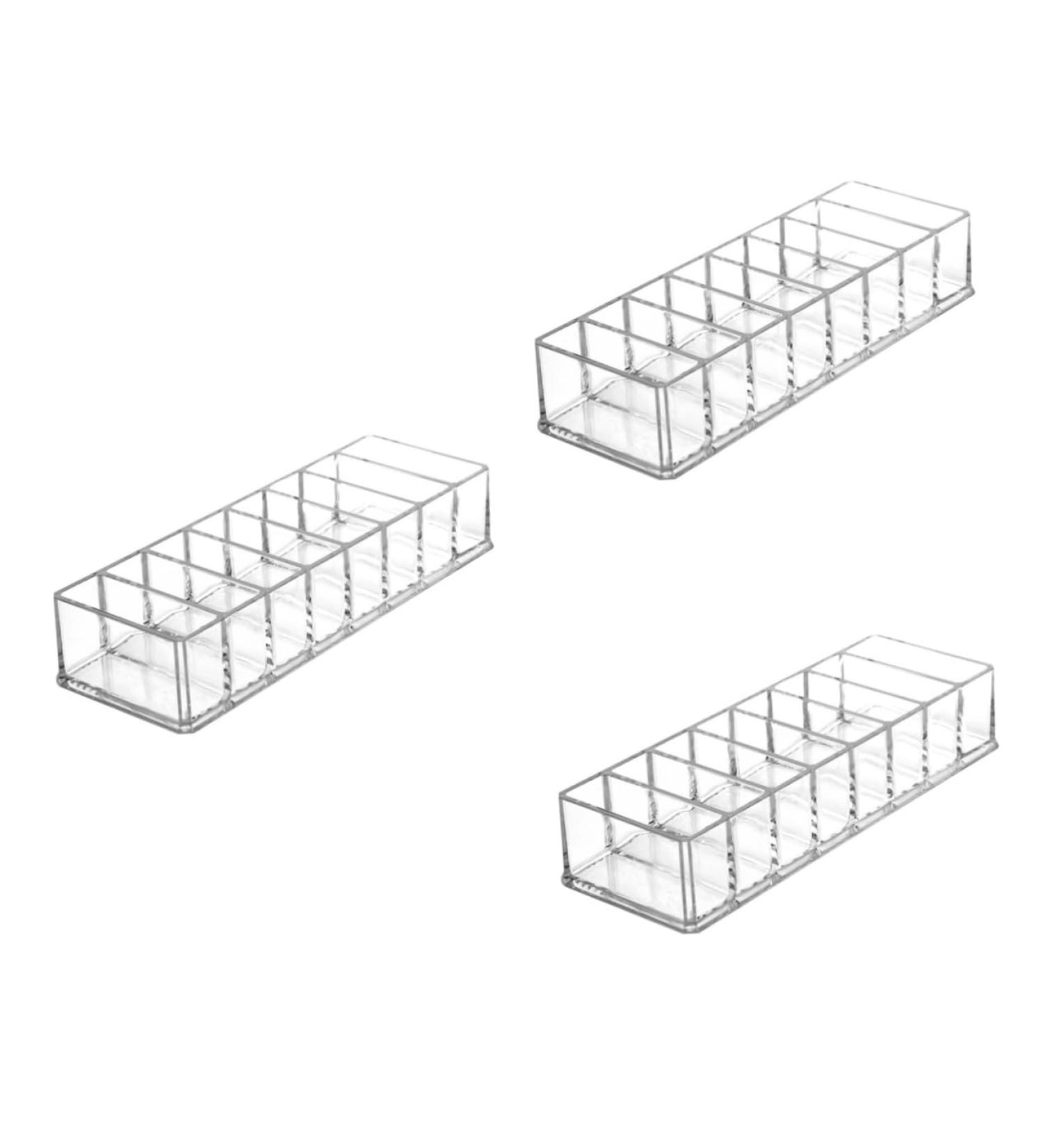 MAGICLULU 3pcs Box Makeup Storage Box Highlighter Organizer Tuba Stand Medicine Cabinet Make up Acrylic - Buy Online on SooperMarket.com