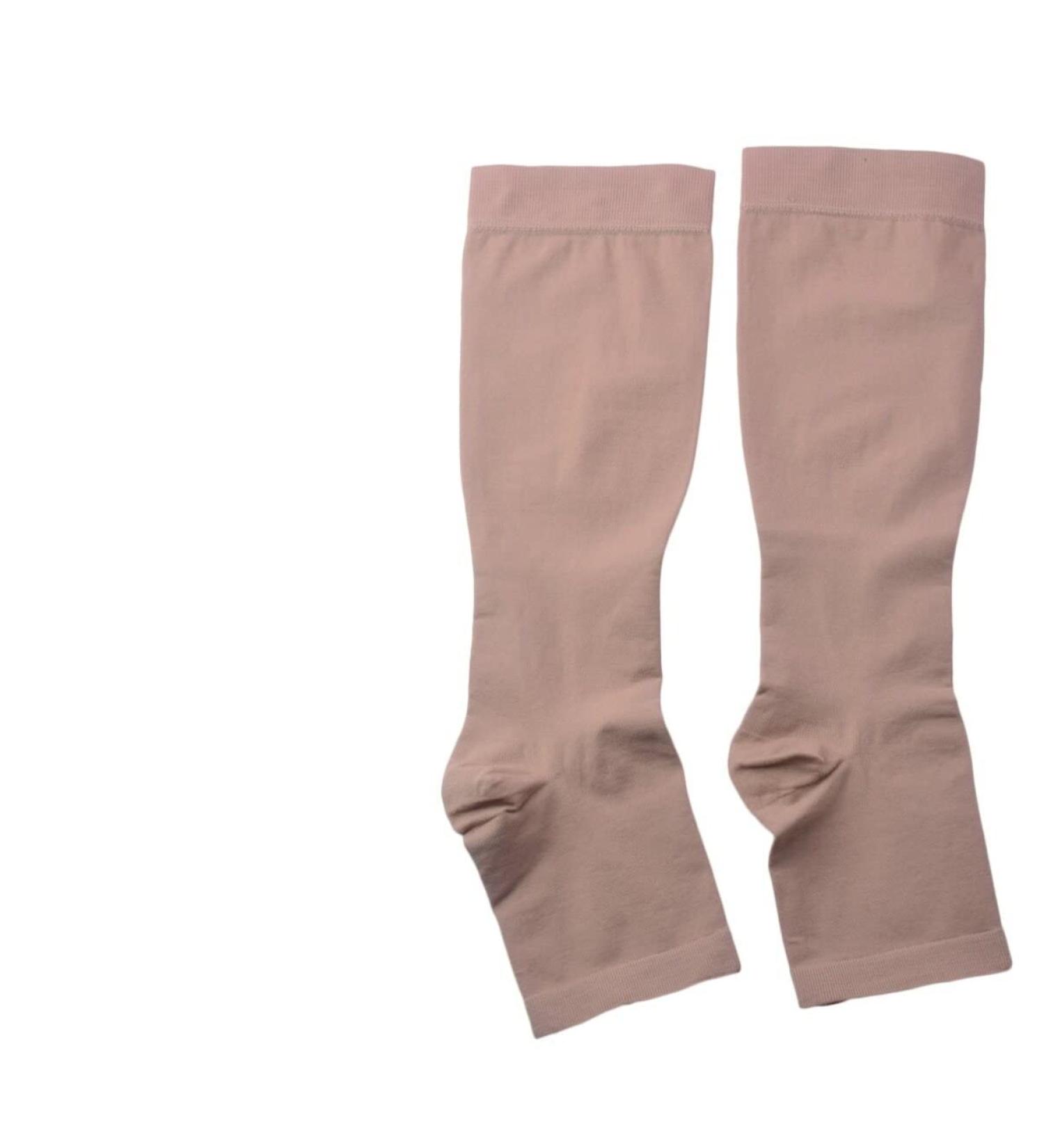 Buy ROSENICE Open Toe Compression Socks Knee Highs for Women - Size XL (Nude) | Best International Shipping - Buy Online on SooperMarket.com