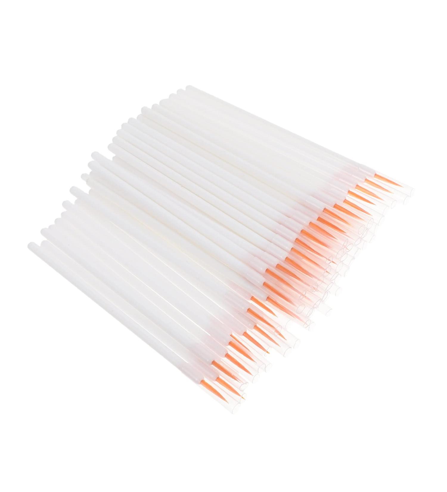 MUSISALY 100pcs Disposable Eyeliner Brush Eyeliner Blending Brush Make up Kit Cosmetic Eye Brush Nylon White - Buy Online on SooperMarket.com