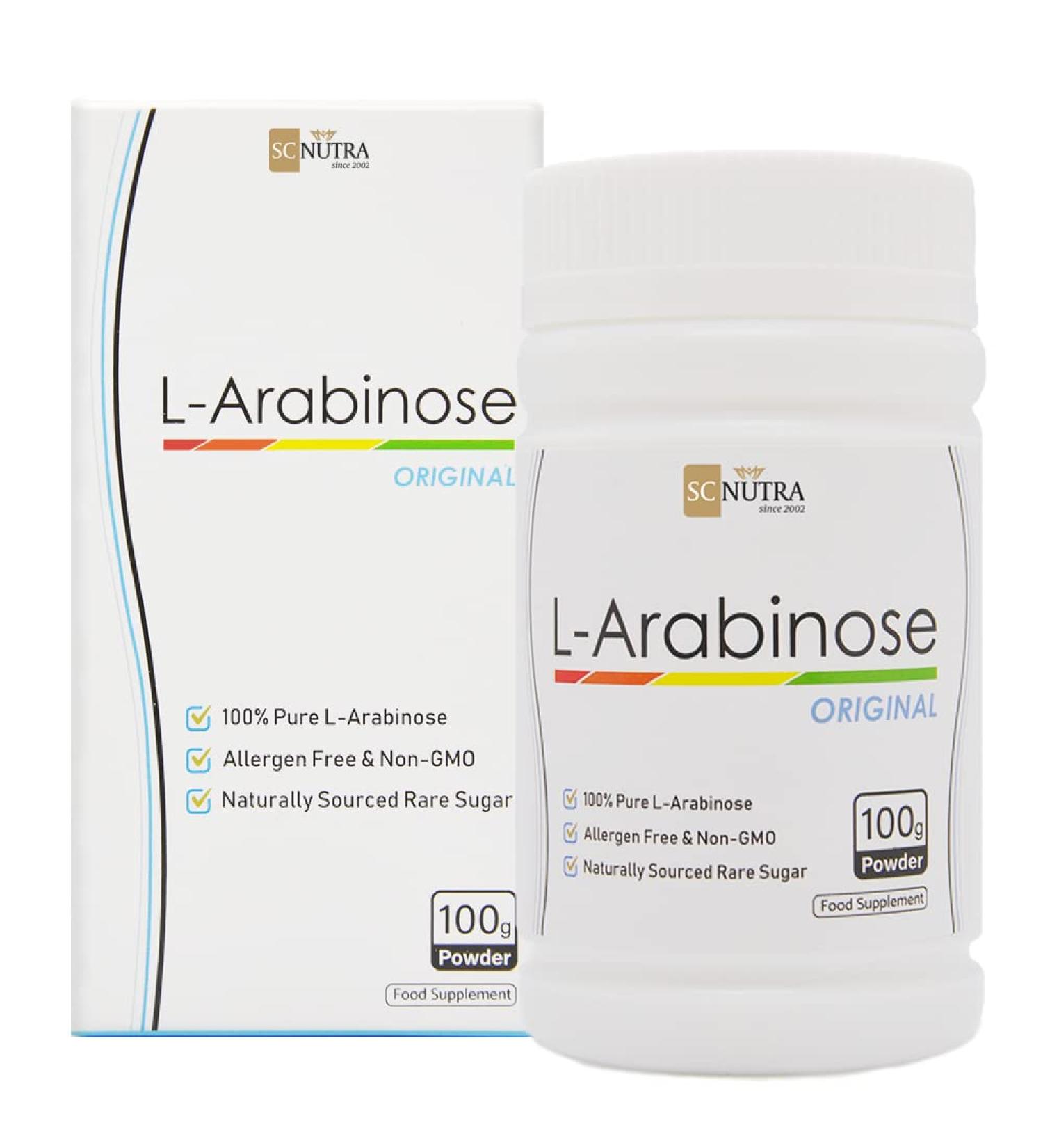 L-Arabinose Powder 100g: Dietary Supplement/Sugar Alternative for Weight Management - Buy Online on SooperMarket.com