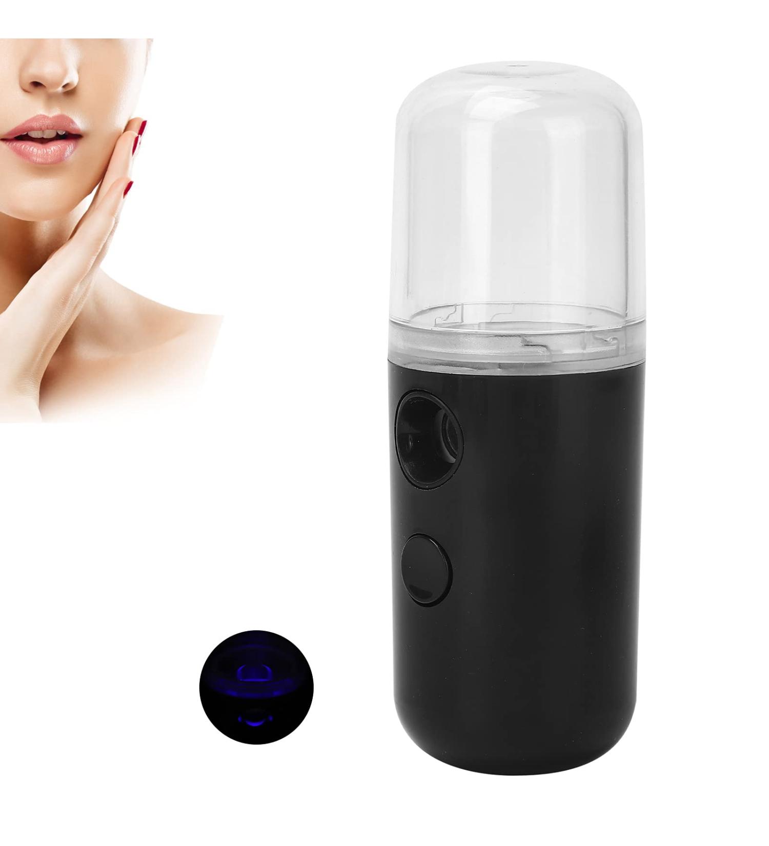 Handheld Facial Mist Sprayer Rechargeable Moisturizing Moisturizing Facial Moisturizing Sprayer (Black) - Buy Online on SooperMarket.com