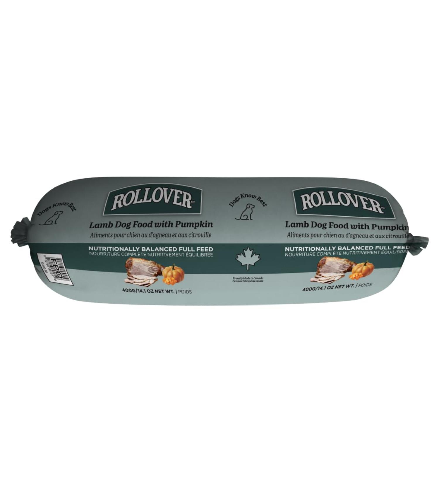 Rollover Lamb Dog Food with Pumpkin - 400g - Buy Online on SooperMarket.com