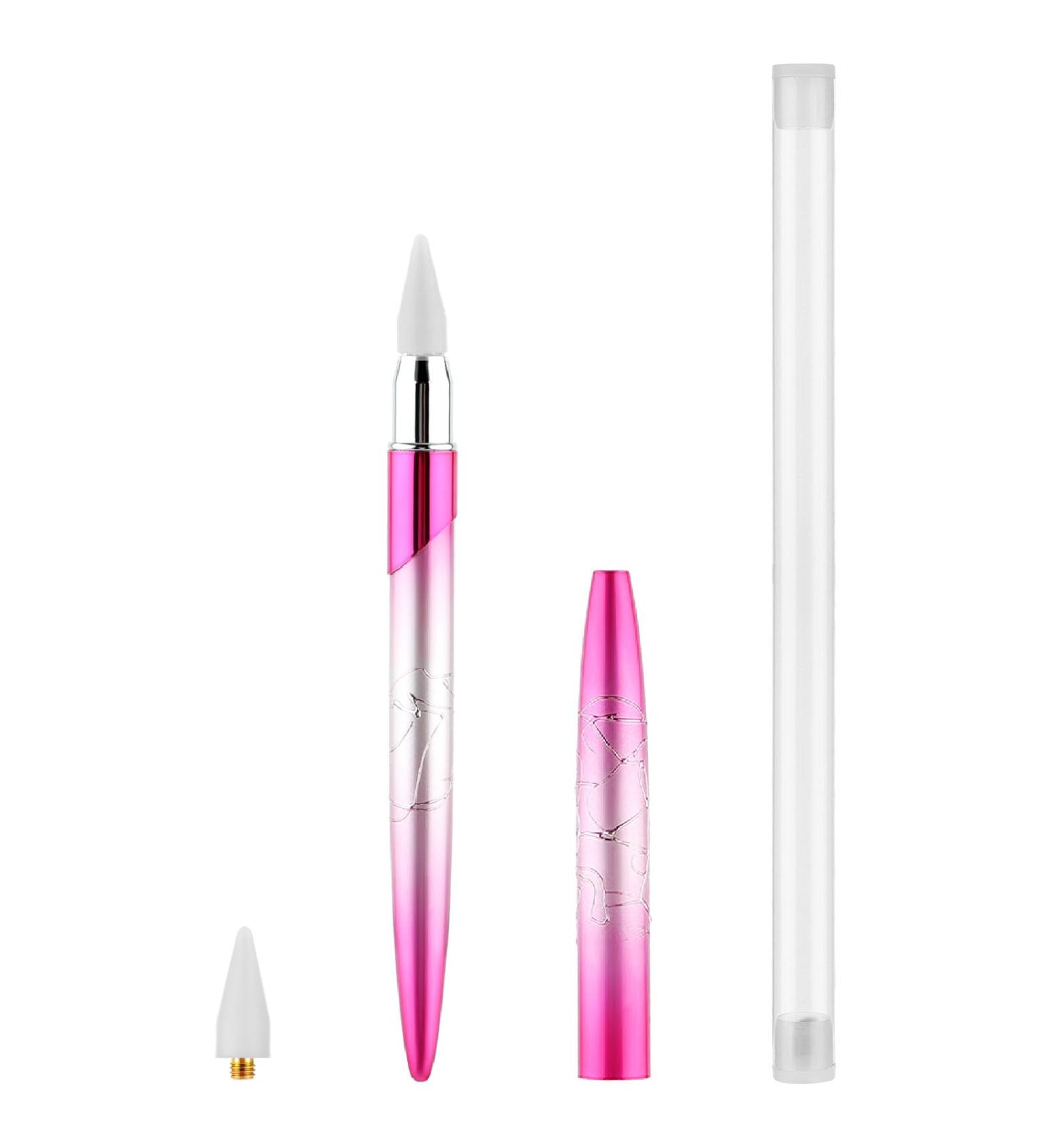 TIESOME Rhinestone Picker Dotting Tool Dotting Wax Pen Nail Rhinestone Picker Dotting Tool With 1 Extra Wax Tip Gem Picker Tool Rhinestone Pickup Applicator Tool For DIY Nail Art Crystals Diamonds - Buy Online on SooperMarket.com
