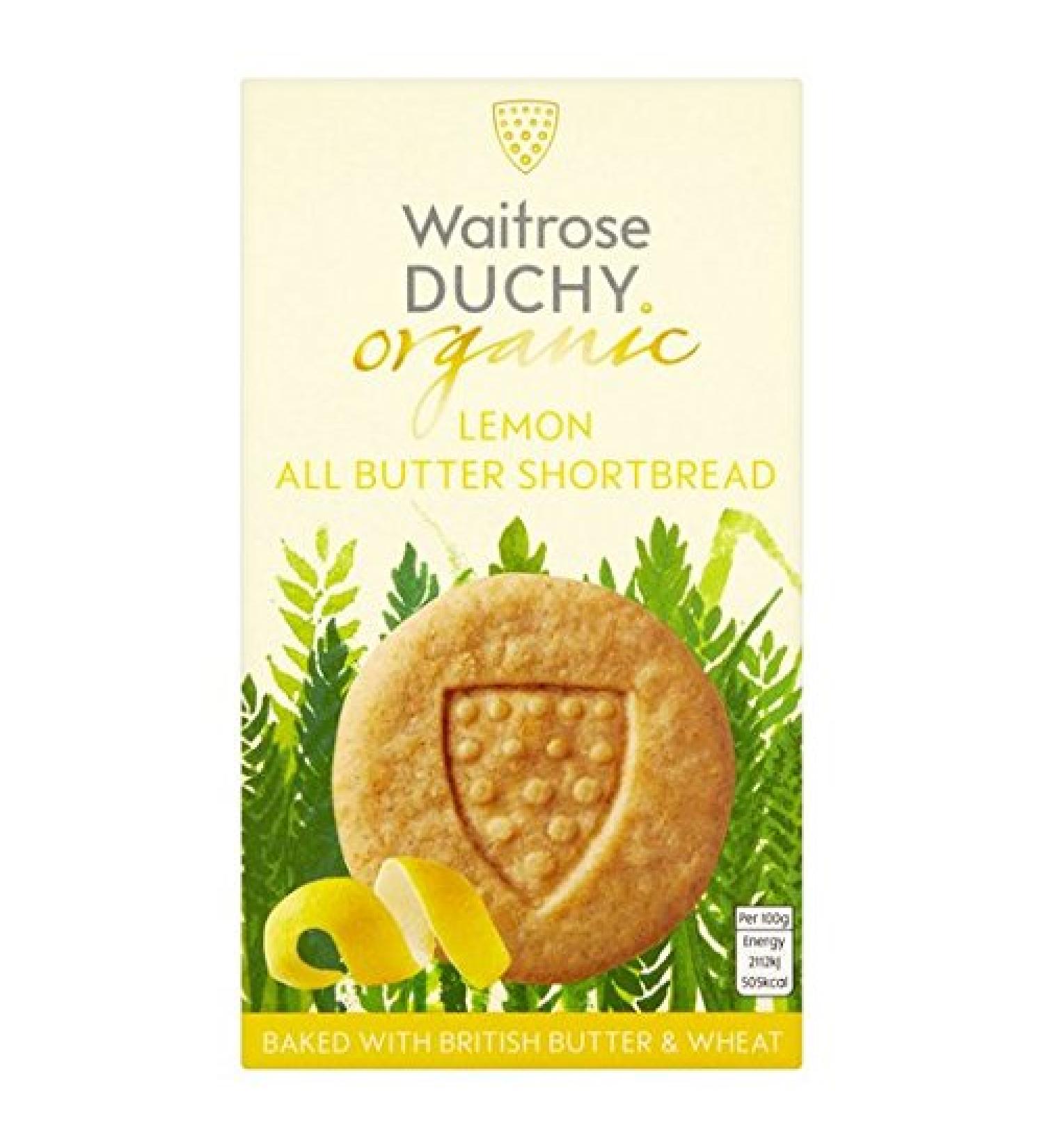 Waitrose Duchy Organic Lemon Shortbread 150g