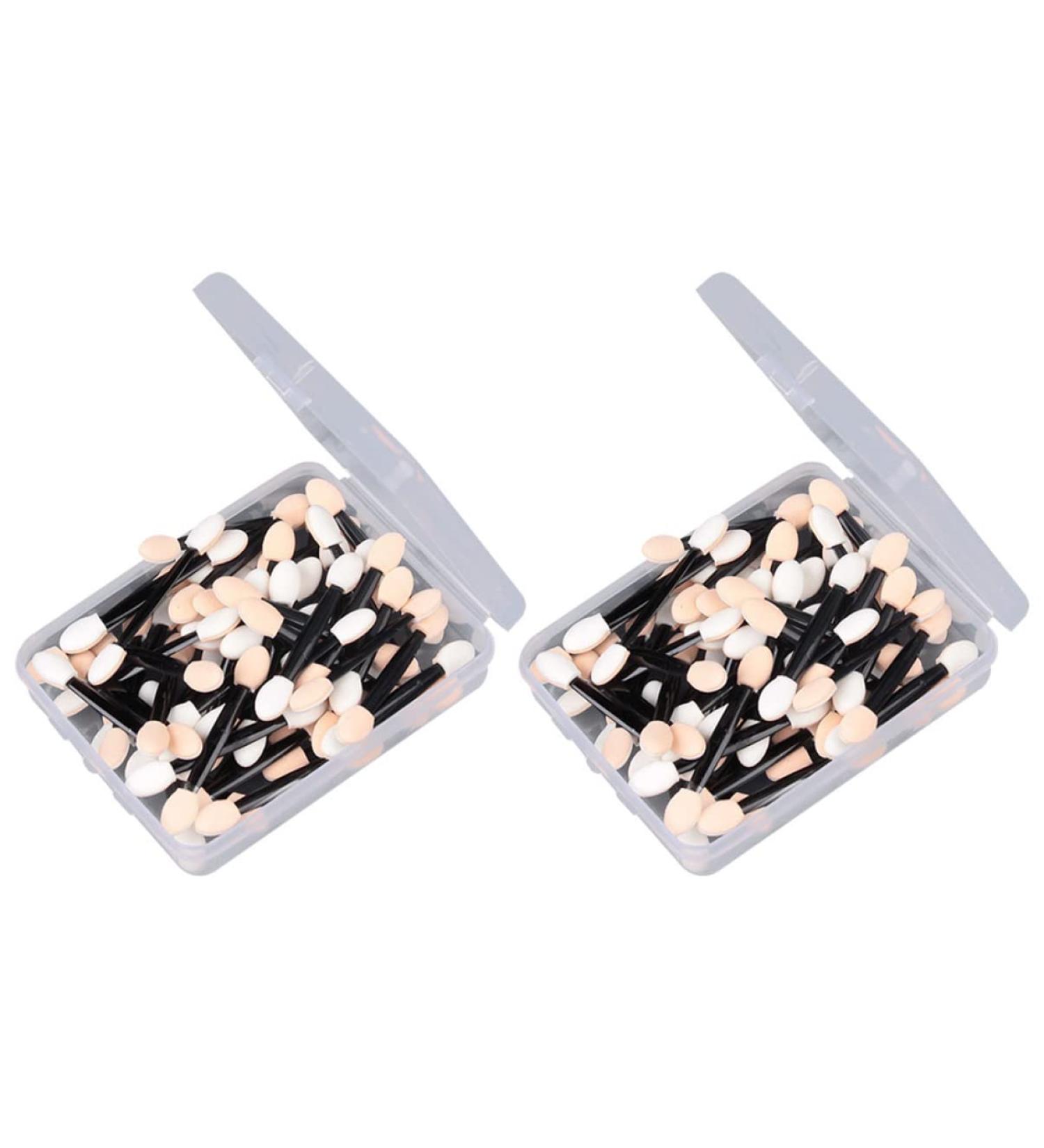 KALLORY 100 Pcs Make up for Face Makeup Eye Makeup Tools Eye Shadow Double Head Cosmetic - Buy Online on SooperMarket.com