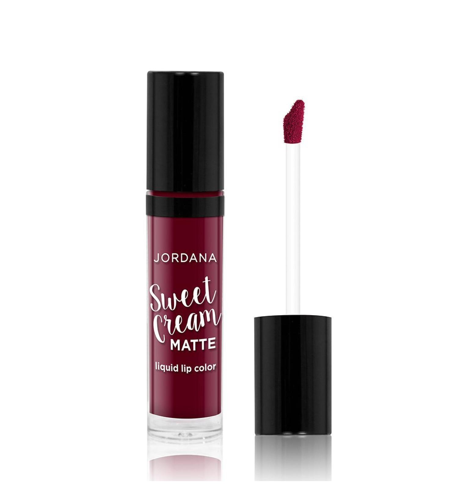 Jordana Sweet Cream Matte Liquid Lip Color 08 - Sweet Marsala Wine - Buy Online on SooperMarket.com