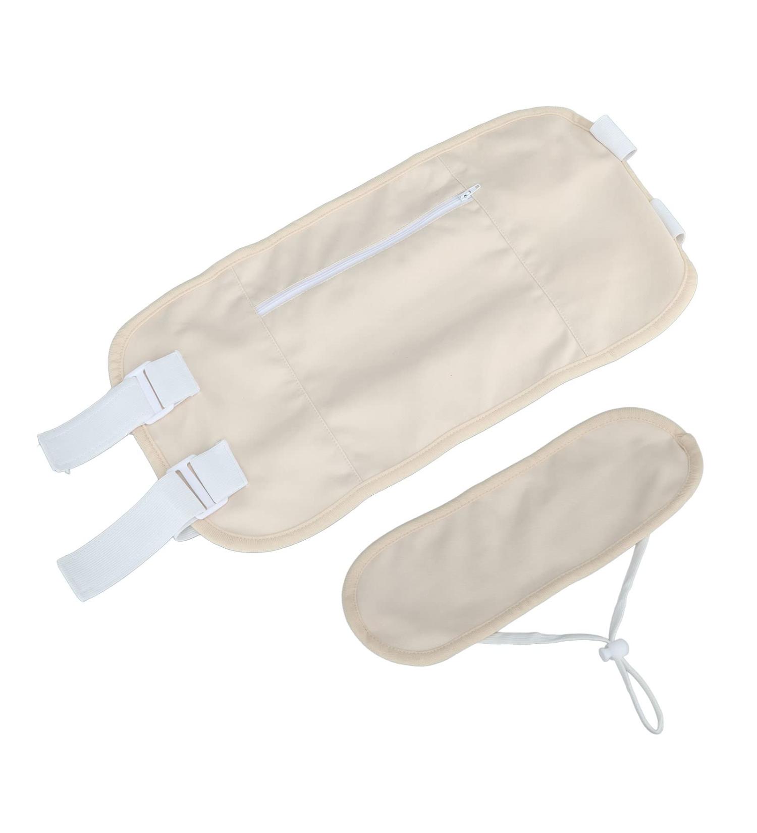 Organic Castor Oil Wrap Set for Liver Detox - Adjustable Elastic Band Ideal for Neck & Body Compression - Buy Online on SooperMarket.com
