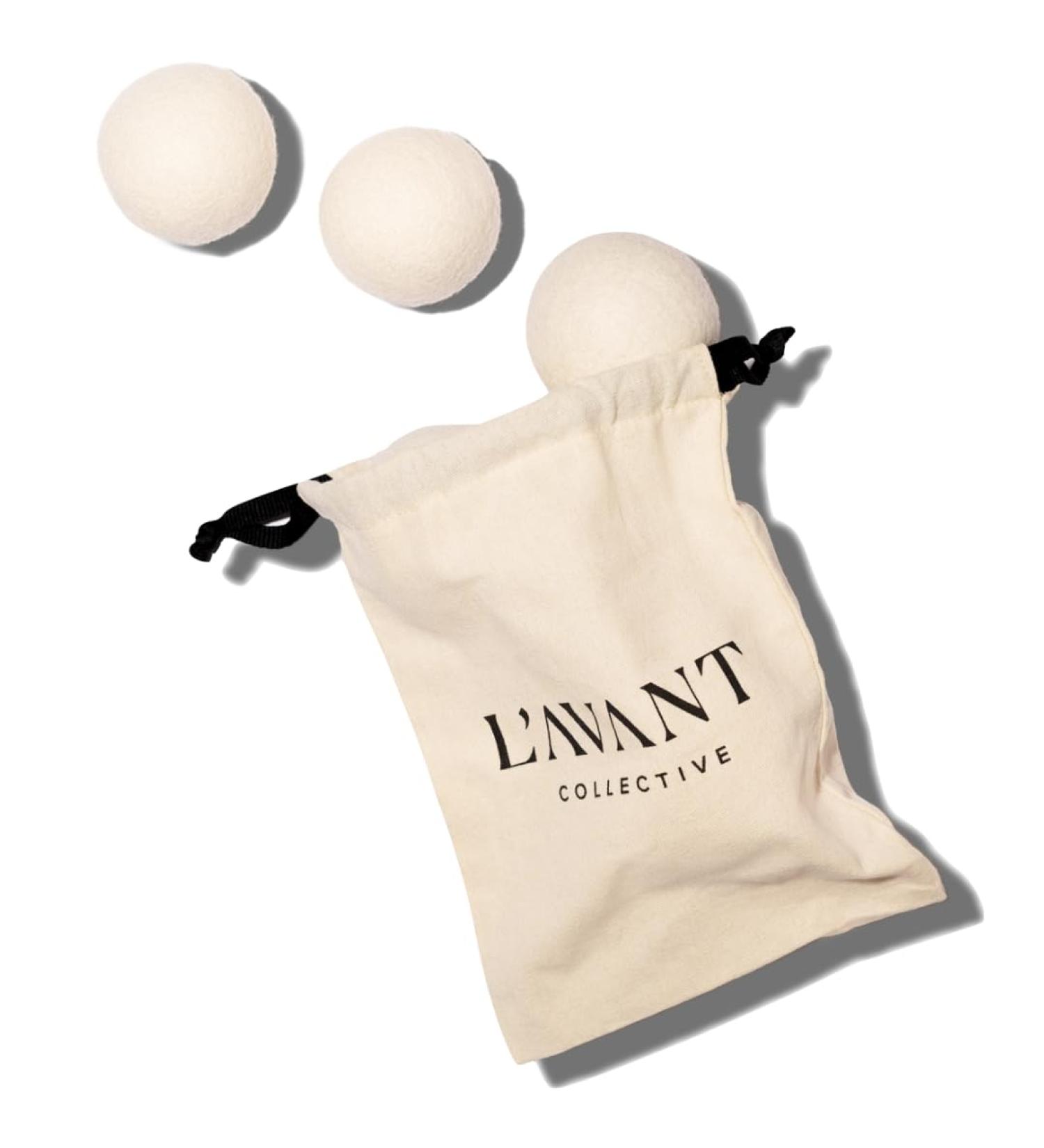 Lavant Collective Wool Dryer Balls - Set of 3 | Premium Reusable Natural Fabric Softener | Reduces Wrinkles & Drying Time | Gentle on Clothes & Skin - Buy Online on SooperMarket.com