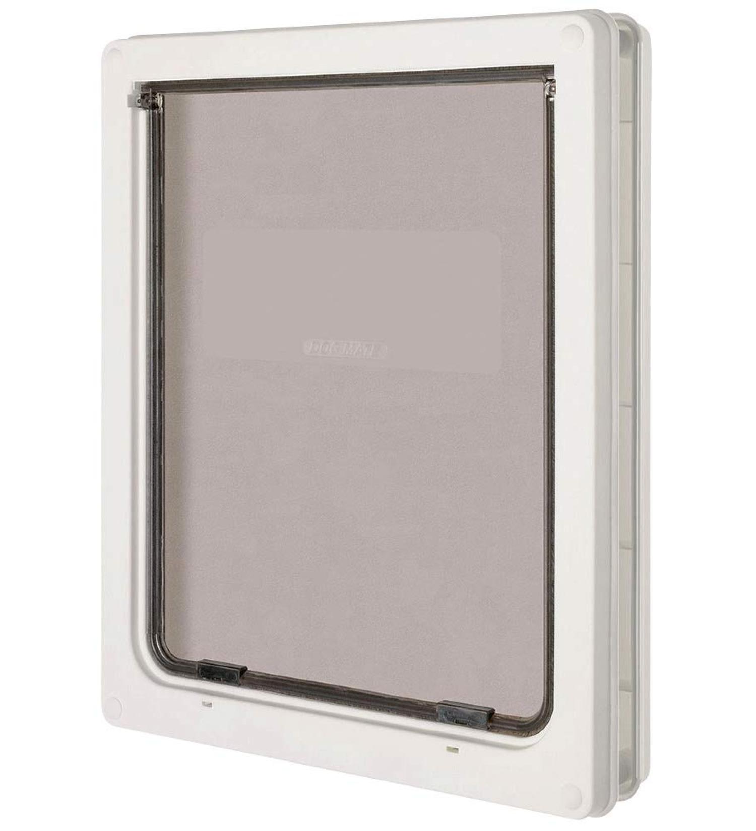 Dog Mate Dog Door - Easy Fitting, Fast Installation, Convenient & Tamper Proof - Weatherproof, Draught Excluder, Silent - Extremely Durable - White (Large) - Buy Online on SooperMarket.com