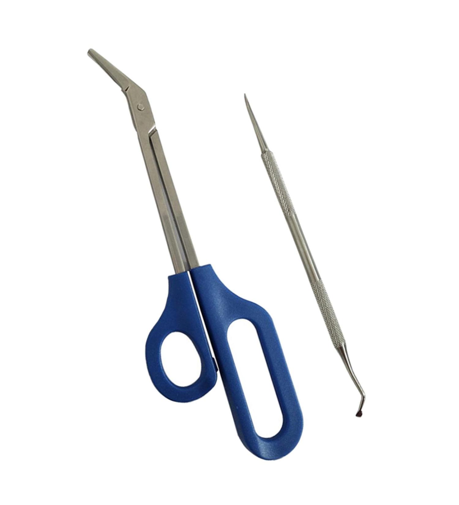 Long Handled Toenail Scissors and Clippers for Thick Nails Set Great for People with Difficulty Their Toes - Buy Online on SooperMarket.com