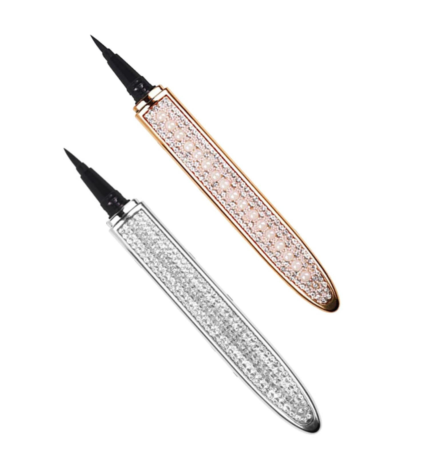 Mikinona Liquid Eye Liner 2pcs Diamond Eyeliner Elf Eyeliner Liquid Liner Pen Diamond Kits Makeup Pens Make up Cosmetics 1 count (Pack of 1) Assorted Color - Buy Online on SooperMarket.com