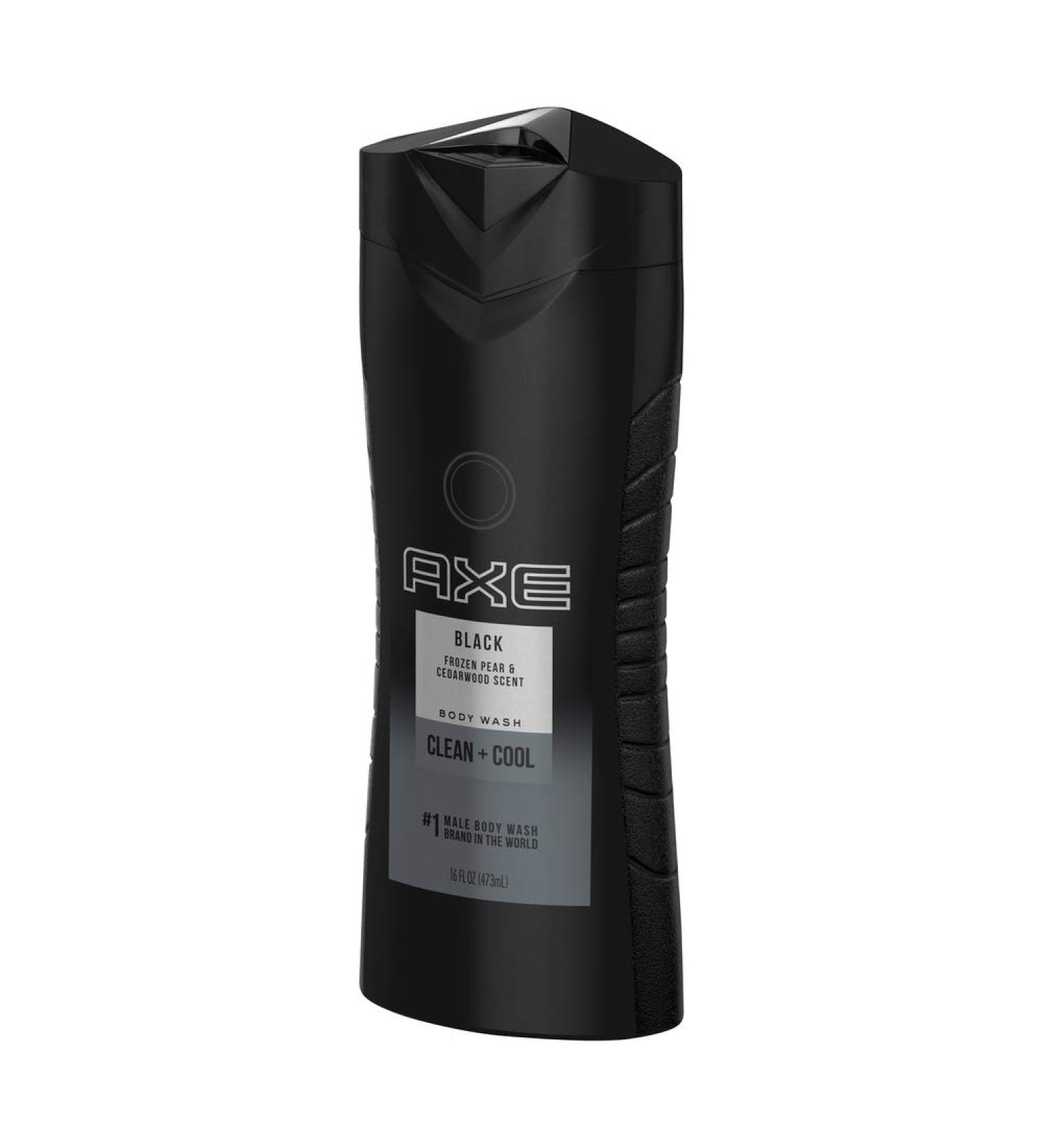 Axe Body Wash Men Black Frozen Pear/Cedarwood - 13.52 fl Cedar 13.5 Fl Oz (Pack of 6)