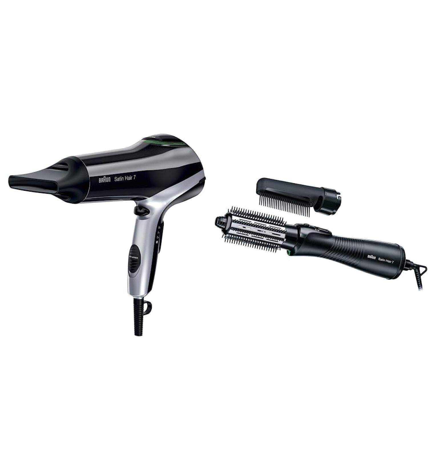 Buy Brown Satin Hair 7 Hair Dryer & Lockenbrush - IONTEC Technology Diffuser & Comb - Black (1-Pack) - Buy Online on SooperMarket.com