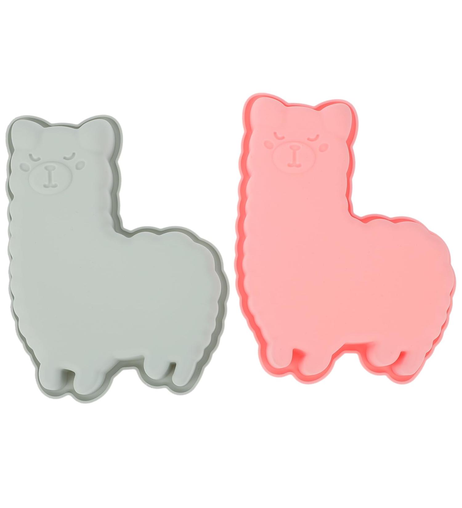 MAGICLULU Fondant Mold 2pcs Alpaca Cake Mold Chocolate Baking Supplies Silica Gel 3D Baking Mold - Buy Online on SooperMarket.com