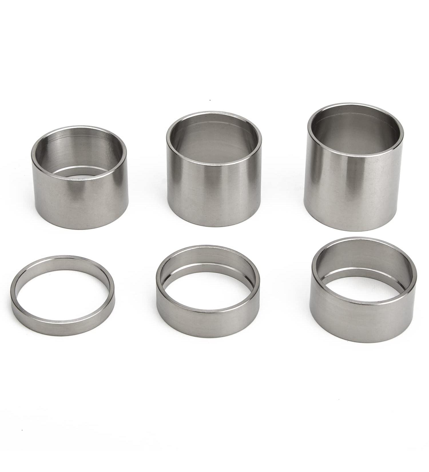 TiTo Titanium Bicycle Headset Spacer Set - 1-1/8 Inch 5-30mm - Threadless Stem Spacers for MTB, BMX, Road Bikes - Glossy Finish - Buy Online on SooperMarket.com