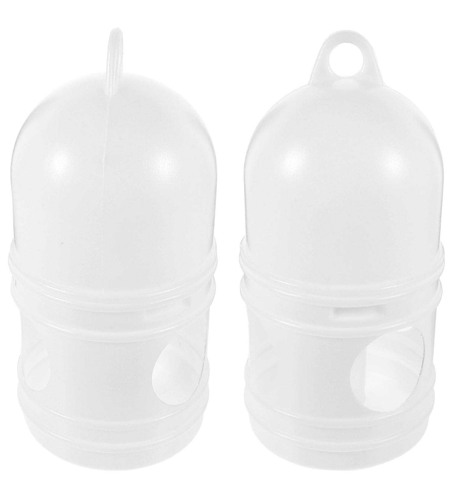 2Pcs Bird Waterer Pigeon Drinker Dispenser - Plastic Pet Water Feeder for Parrot Cage - Buy Online on SooperMarket.com