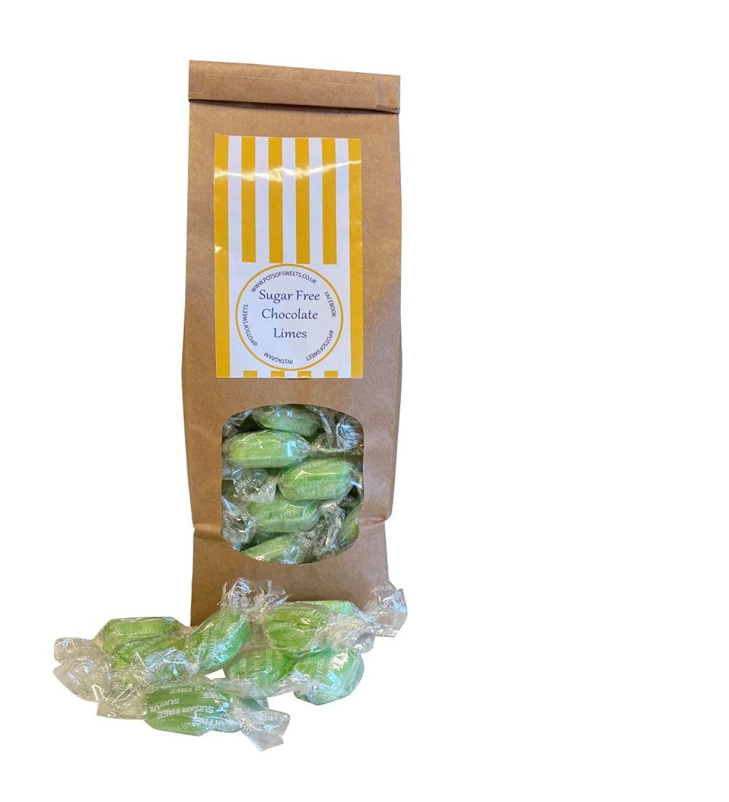 300g Bag of Stockleys Sugar Free Chocolate Limes Sweets