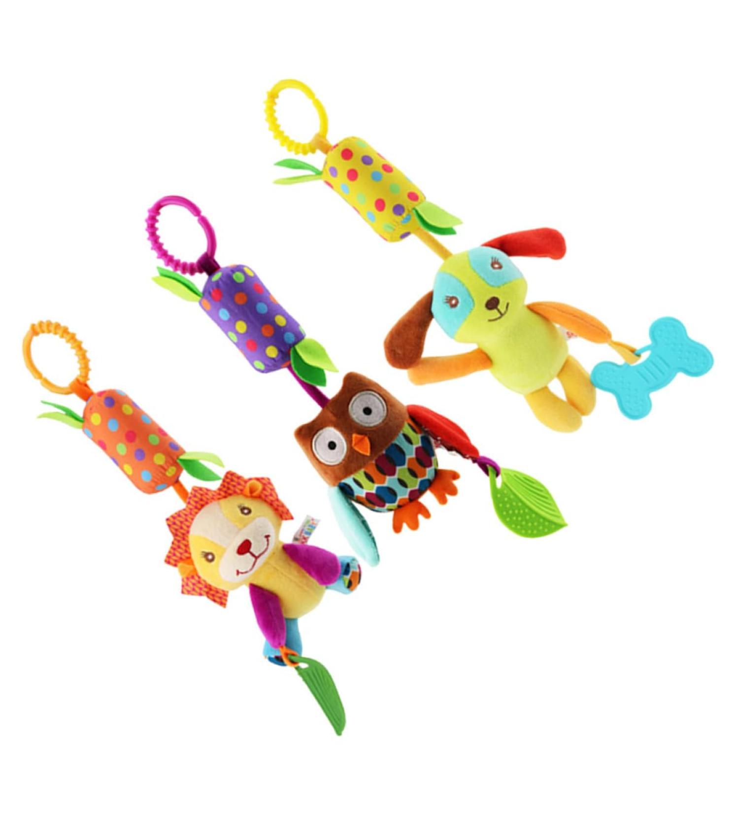 Bestonzon 3-in-1 Cartoon Toddler Toys - Rotating Bells & Bedtime Fun for Babies | International Shipping - Buy Online on SooperMarket.com