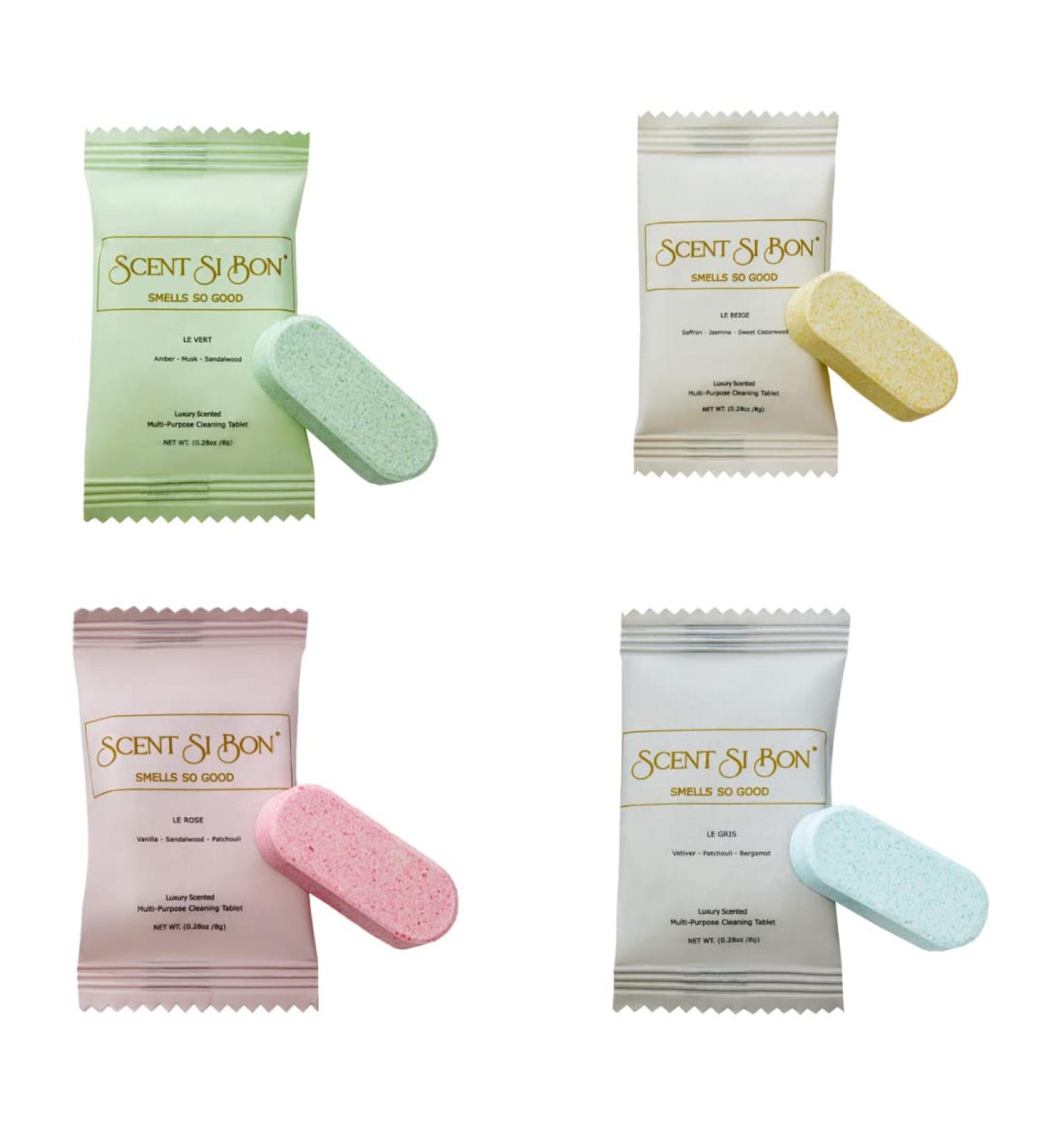 L Ombre Luxury Scented Cleaning Tablets - 4 Count | Makes 4 x 16oz Bottles | Inspired by Baccarat 540 Dior Sauvage Chanel N 5 Creed Aventus - Shop Internationally - Buy Online on SooperMarket.com