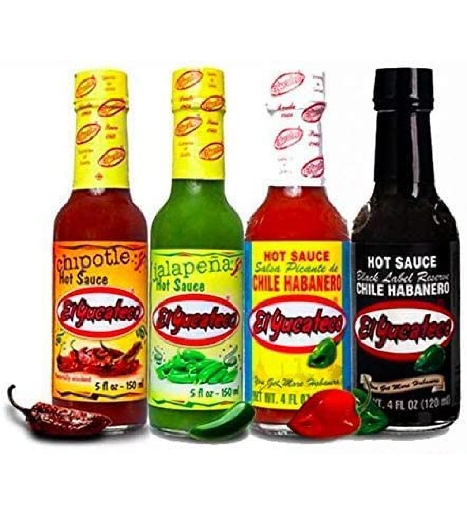 El Yucateco Salsa 4 Bottle Saver Pack - Mexican Sauce