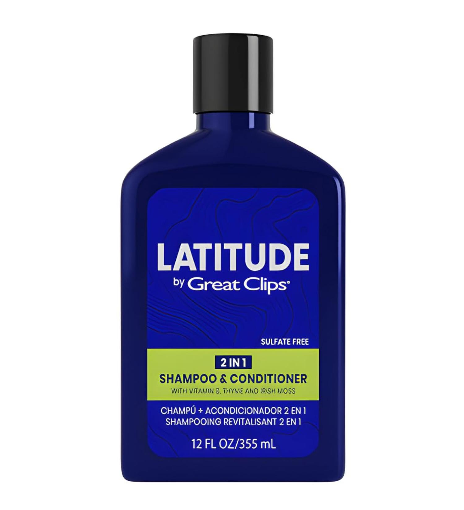 Great Clips Latitude 2-in-1 Shampoo + Conditioner for Men | Daily Hair Care | Promotes Full & Healthy Hair | 12oz - Buy Internationally - Buy Online on SooperMarket.com