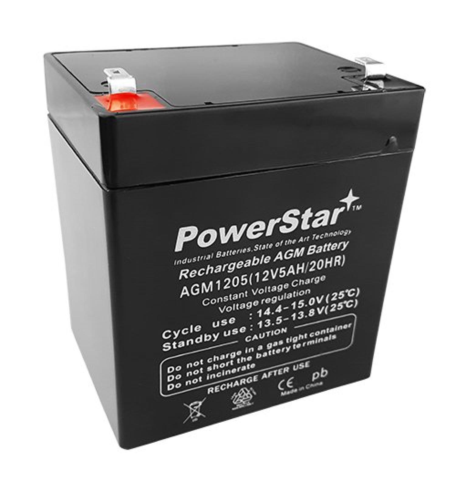 PowerStar 12V 5Ah Replacement Battery for Interstate Power Patrol SEC1055 - Reliable International Shipping - Buy Online on SooperMarket.com