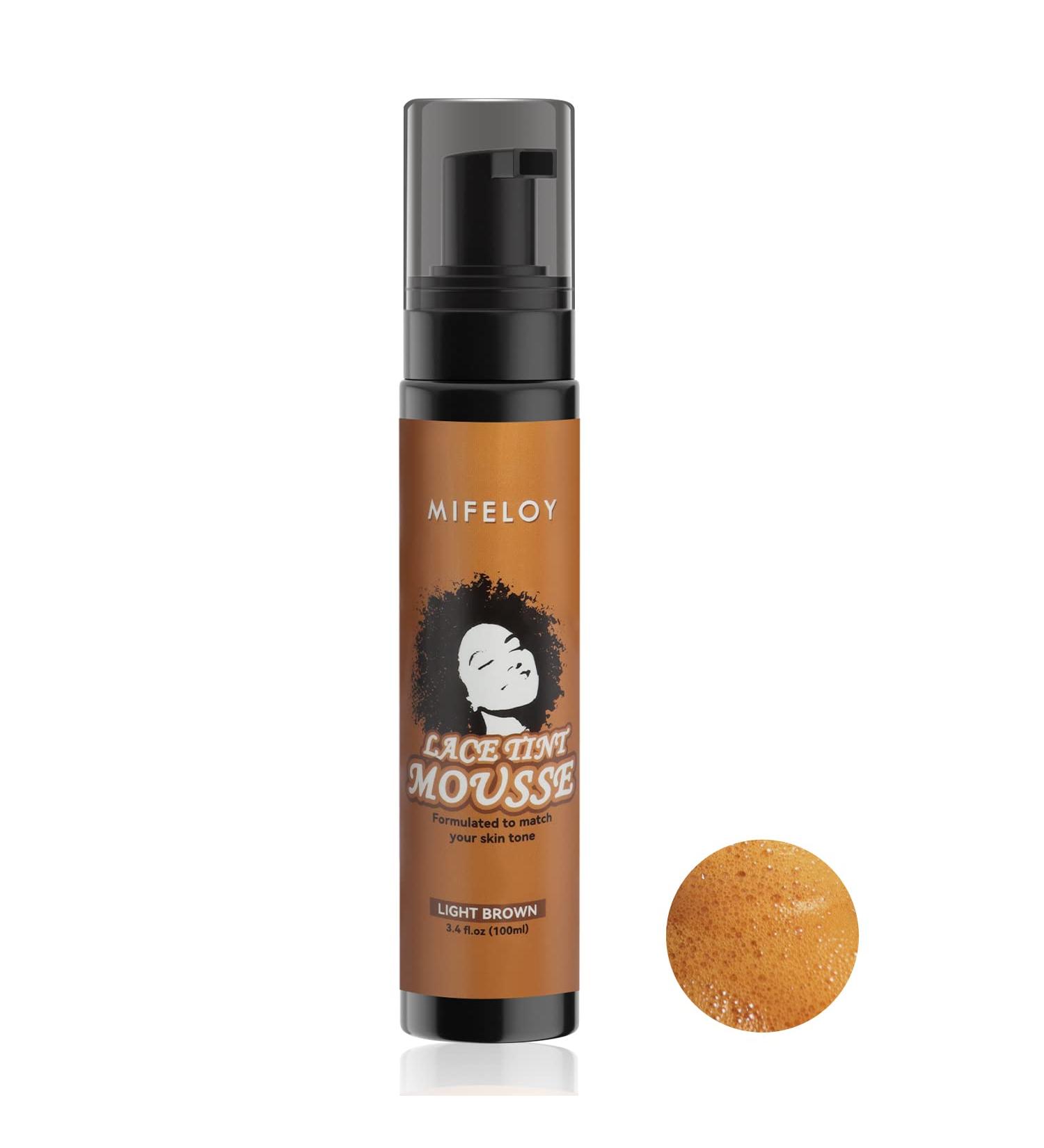 Women s Melting Mousse Foam for Lace Front Wigs - 3.4 fl oz Mocha Light Brown | Natural Edge Control & Bold Hold Lace Spray Glue | Wig Tool Set - 100ml - Buy Online on SooperMarket.com