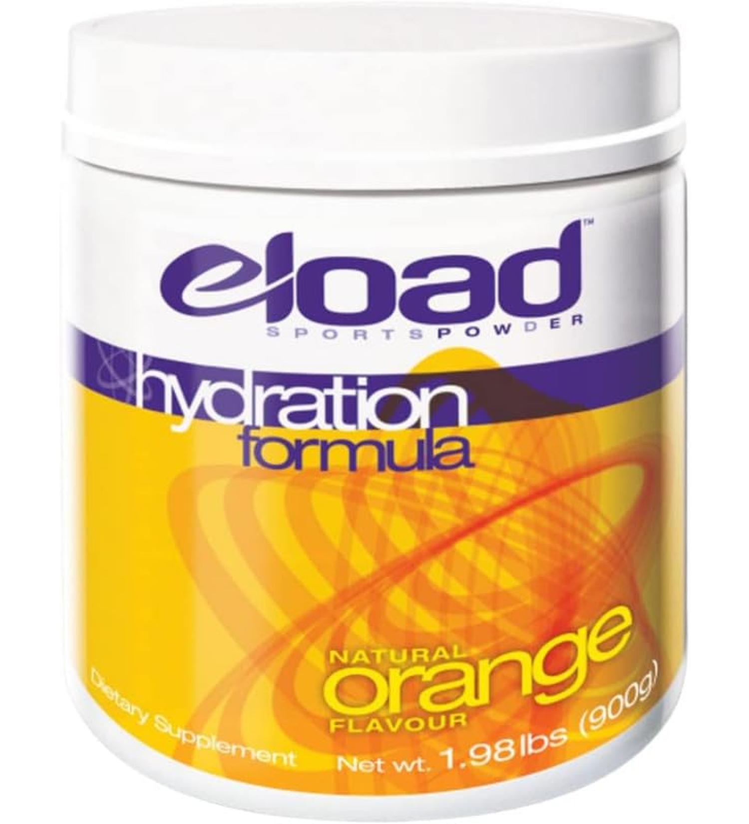 Eload Hydration Electrolyte Sports Rehydration Drinks Perfect for Competing & Training - Orange 900g Tub (30 Servings) - Buy Online on SooperMarket.com