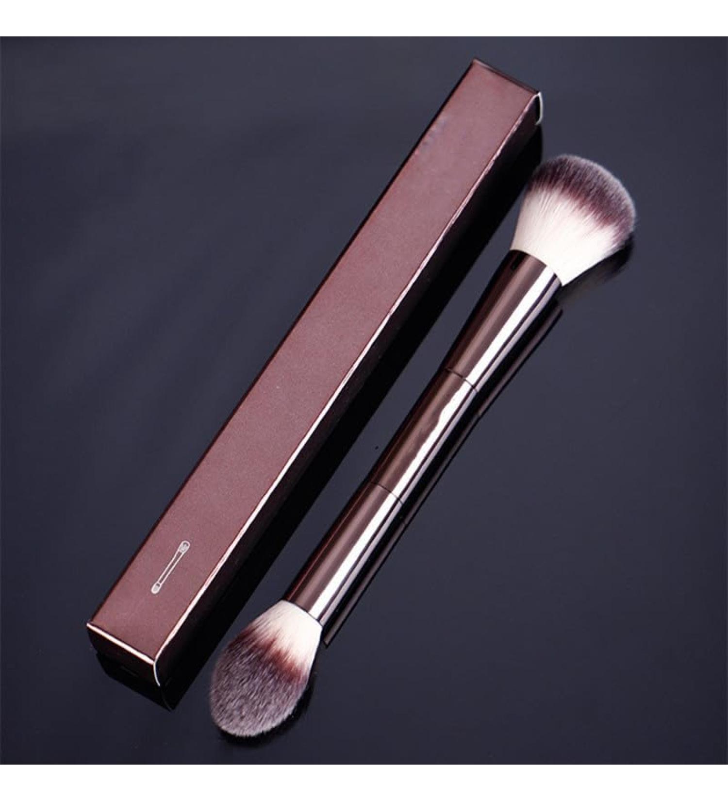 Soft Nylon Hair Contour Powder Brush & Highlighter - Double Ended Makeup Brush for Flawless Application | International Shipping - Buy Online on SooperMarket.com