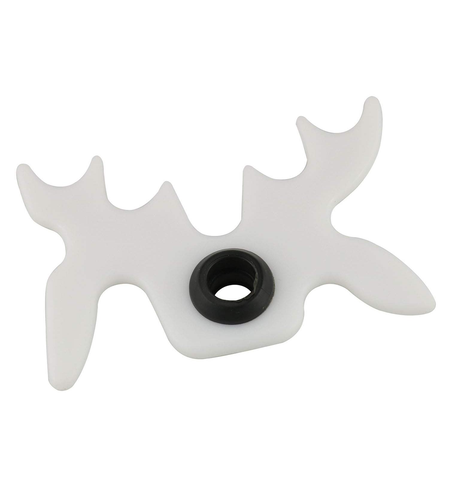 White Plastic Slip-On Moosehead Bridge Head for Pool Cue Stick - Buy Online on SooperMarket.com