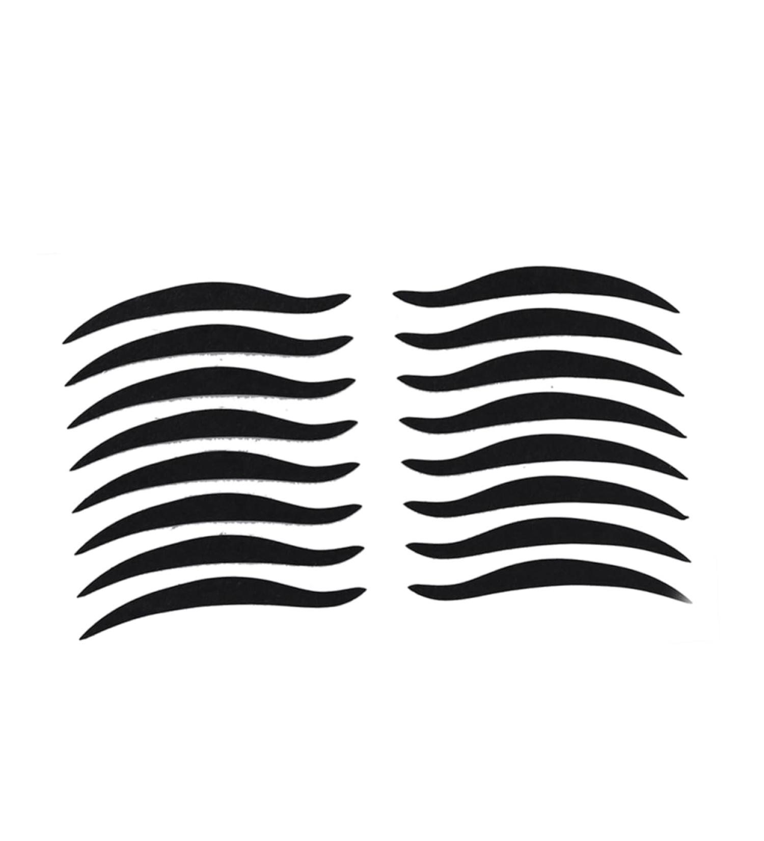 PLAFOPE 80 Pairs Eyeliner Eyeshadow Sticker Eyeliner Stickers LED Eyeliner Strip Crease Eyeline Tape Black - Buy Online on SooperMarket.com