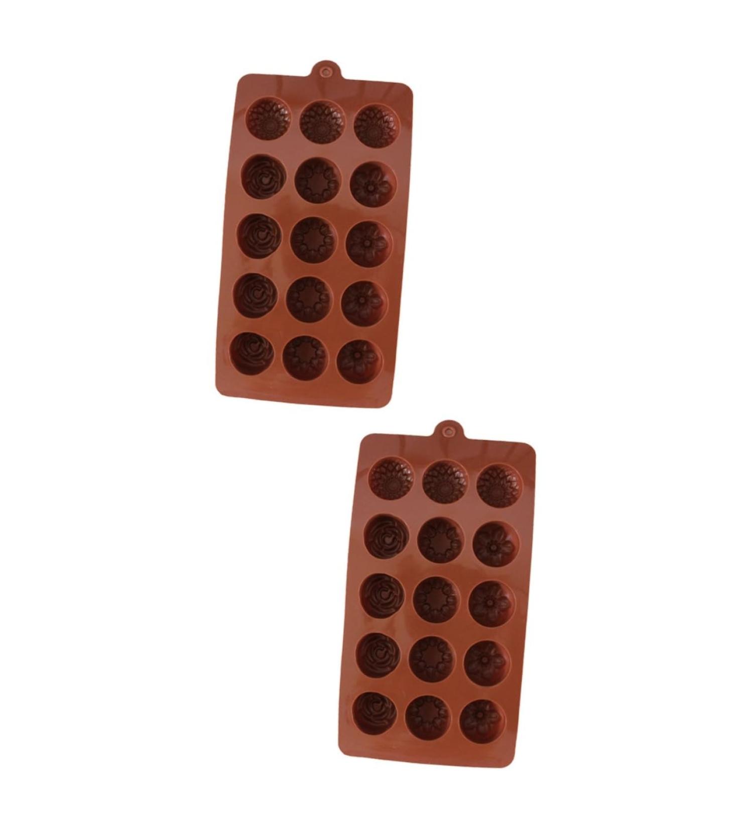 2pcs Craft Dies Pudding Mold Flower Shaped Mold Non-Stick Mold Decor Silicone Molds Chocolate Baking Molds Sphere Cake Molds Cake Baking Molds Chocolate Molds Waffles Flowers mediumx2pcs Coffeex2pcs - Buy Online on SooperMarket.com