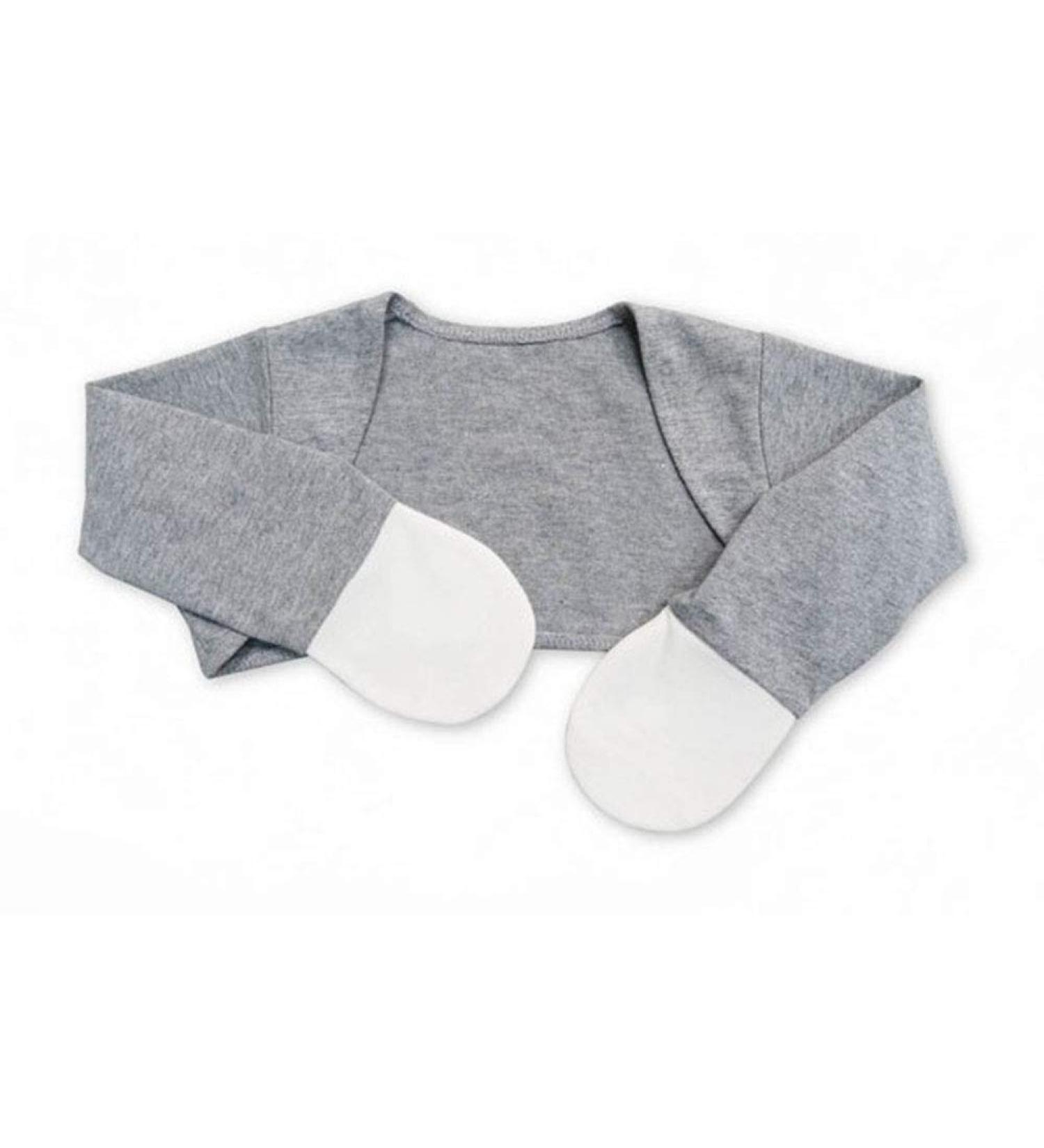 Edenswear Zinc-Infused Mitten Sleeves for Kids with Eczema - Gray (6 Months) - Buy Online on SooperMarket.com