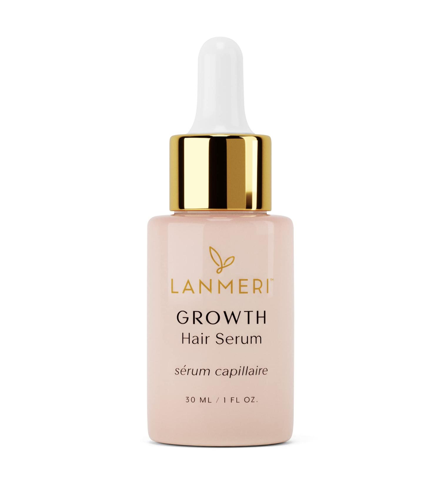 Lanmeri Vegan Hair Growth Serum - Natural Treatment for Hair Loss - Fuller, Thicker Hair in 90 Days - For Women & Men - Buy Online on SooperMarket.com